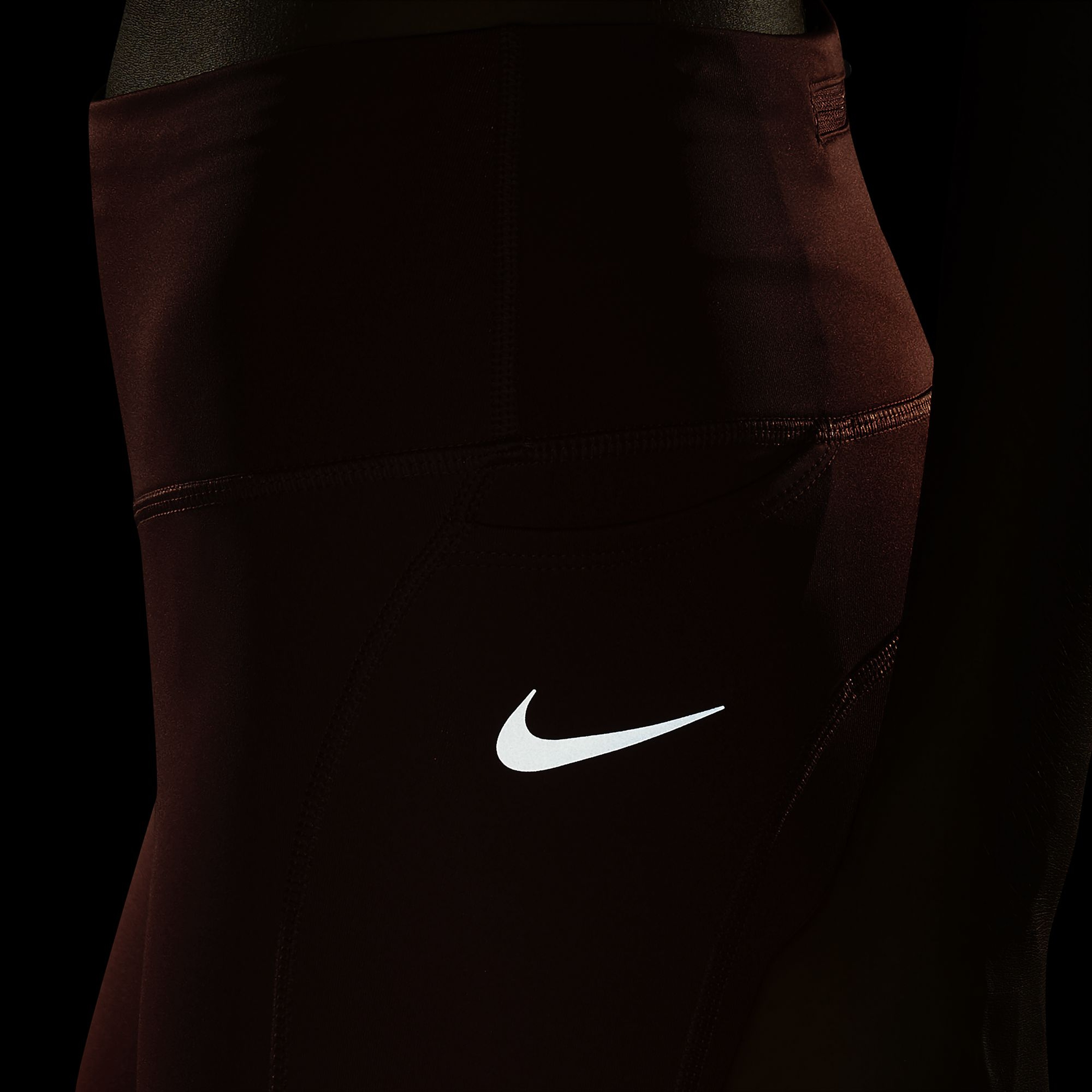 Nike Fast Mid-Rise Crop Running Kadın Tayt