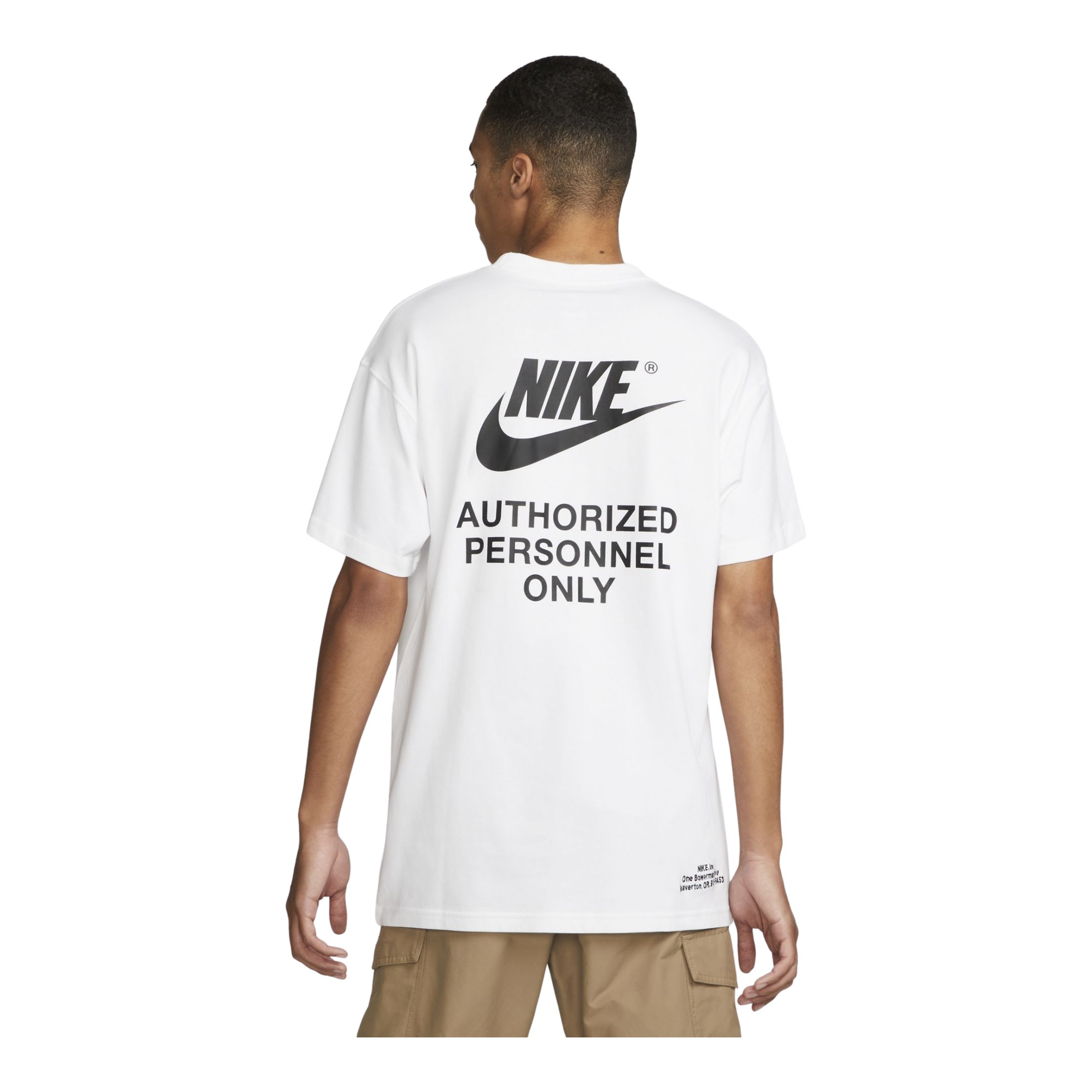 Nike Sportswear ''Authorized Personnel Only'' Graphic Short-Sleeve