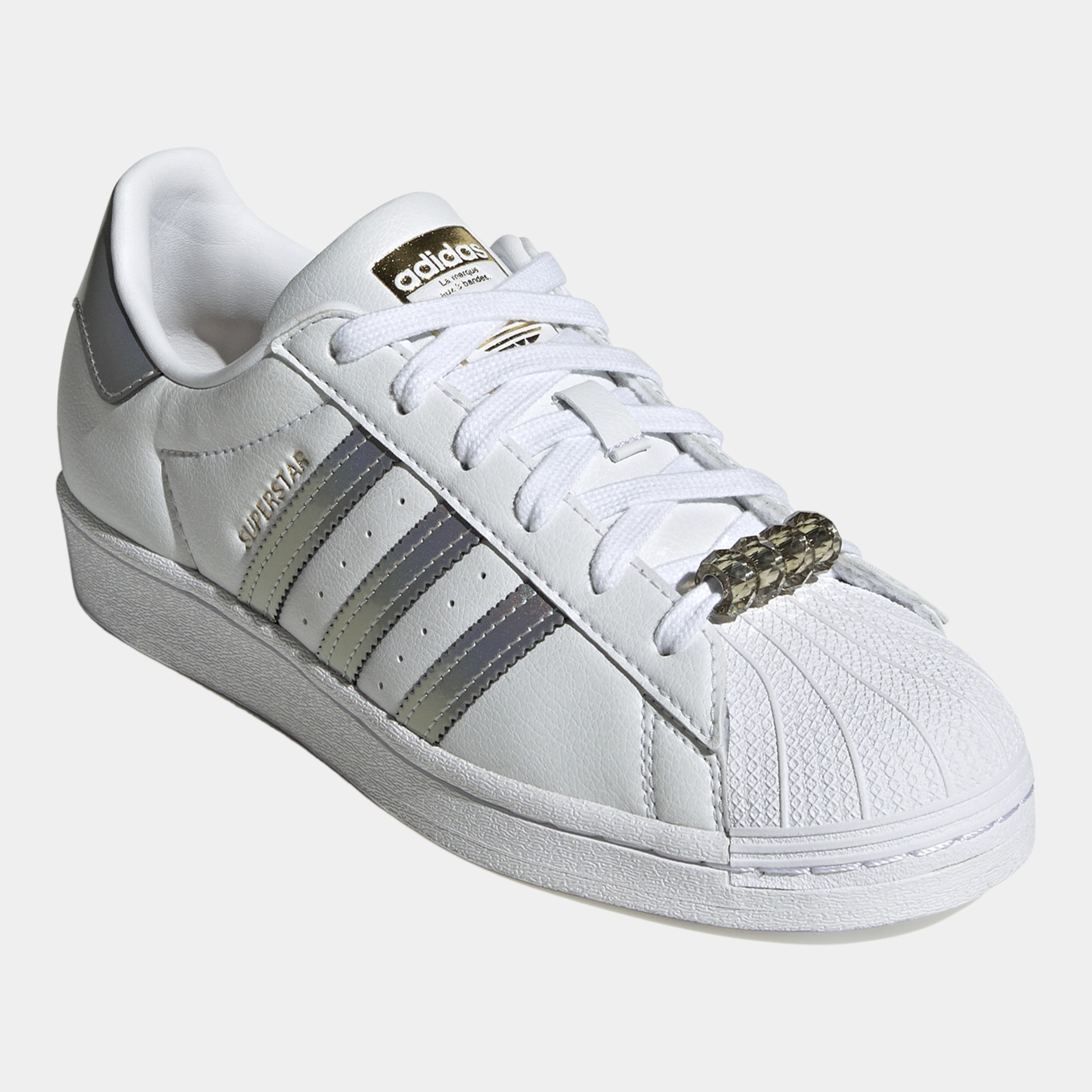 adidas gazelle silver green womens adidas Superstar II Chrome Womens Lifestyle Shoes Silver Metallic White  Grey KH9020  Shoe Palace