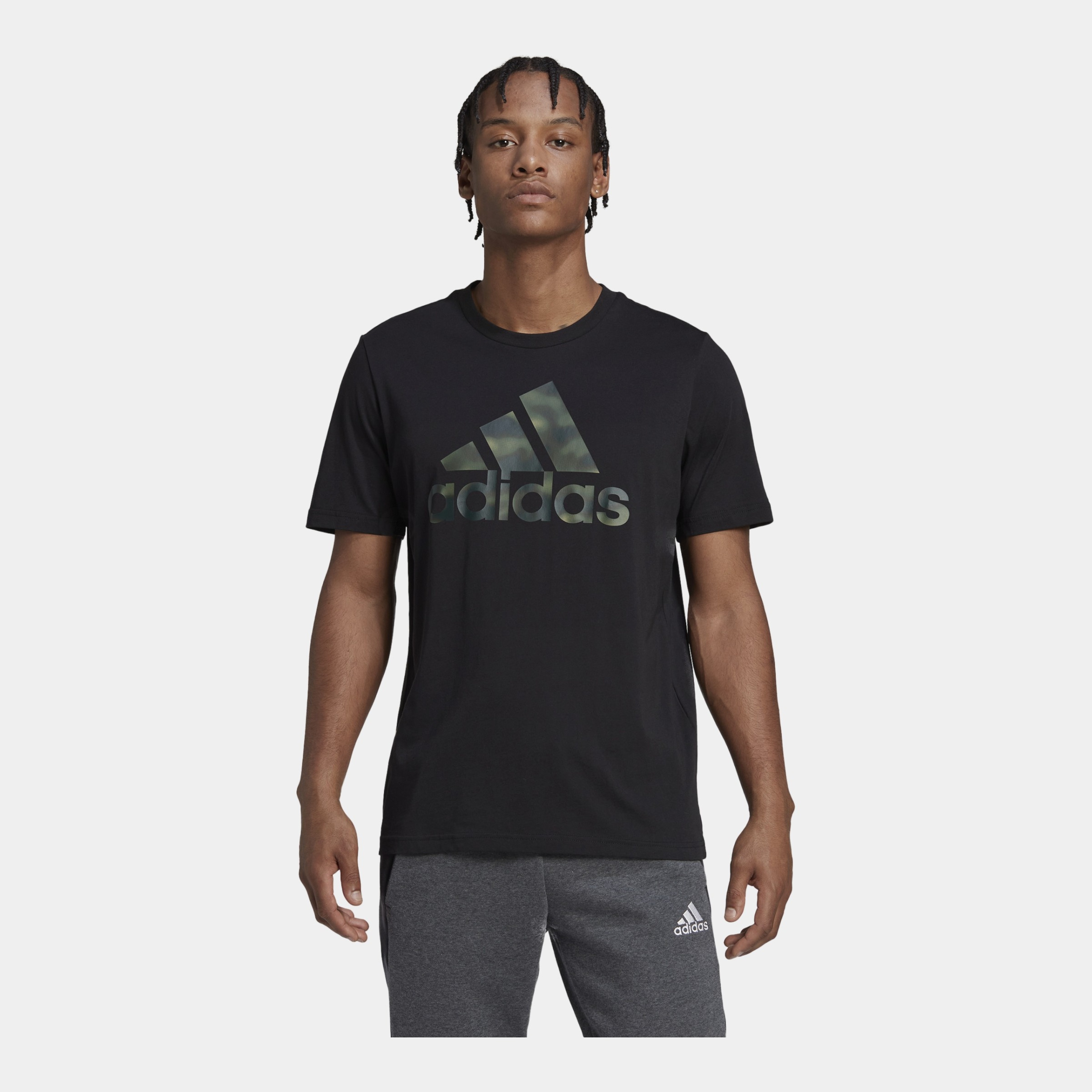 adidas Essentials Camouflage Printed Short-Sleeve Erkek Tişört