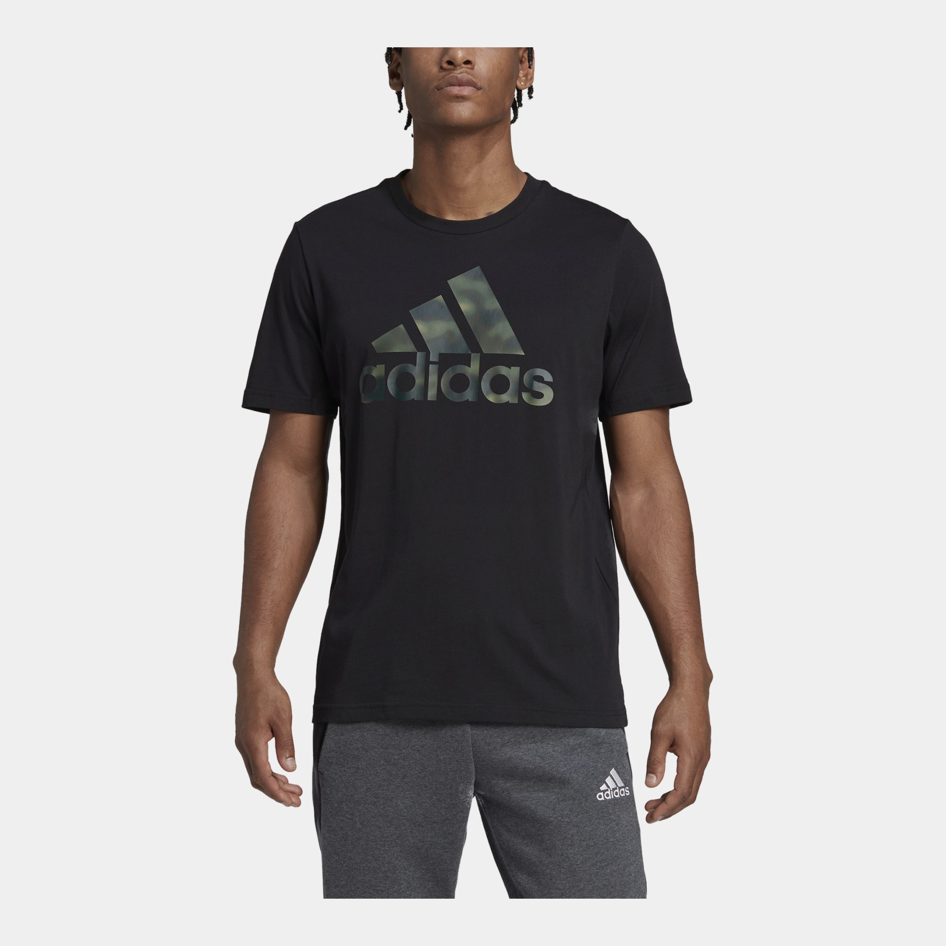 adidas Essentials Camouflage Printed Short-Sleeve Erkek Tişört