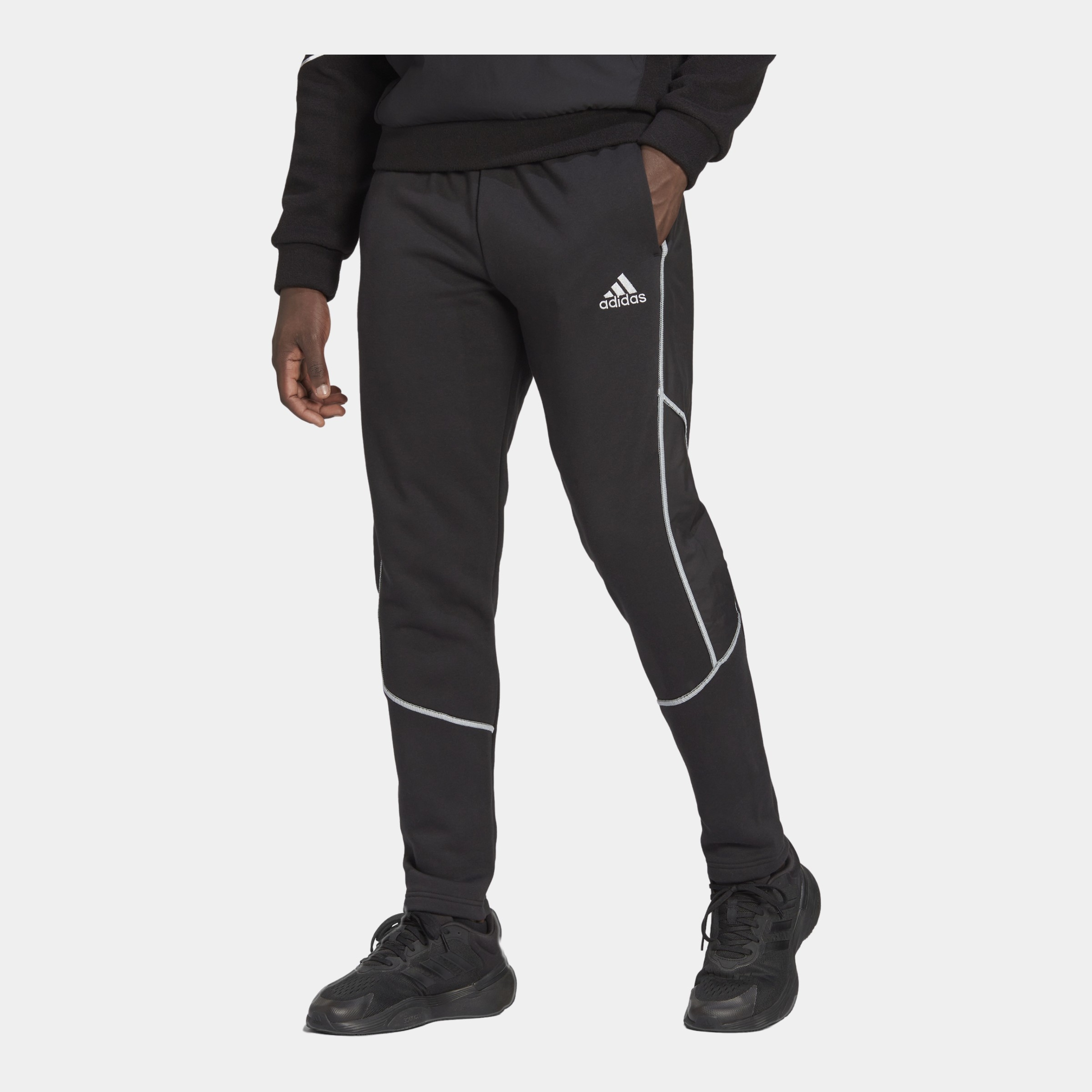 adidas Essentials Reflect-in-the-Dark Fleece Erkek Eşofman Altı