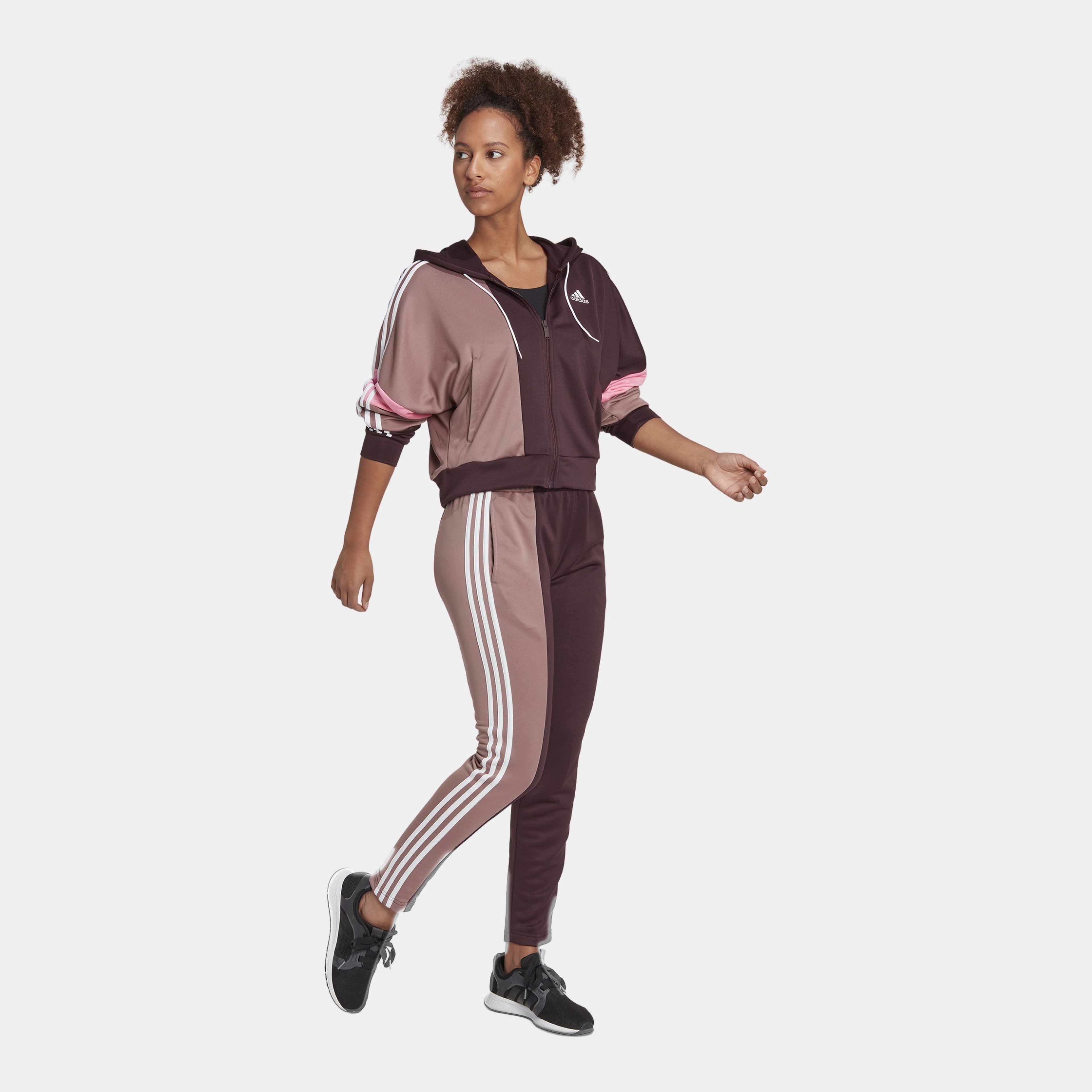 adidas Sportswear Bold Block Full-Zip Hoodie Kadın Eşofman Takımı