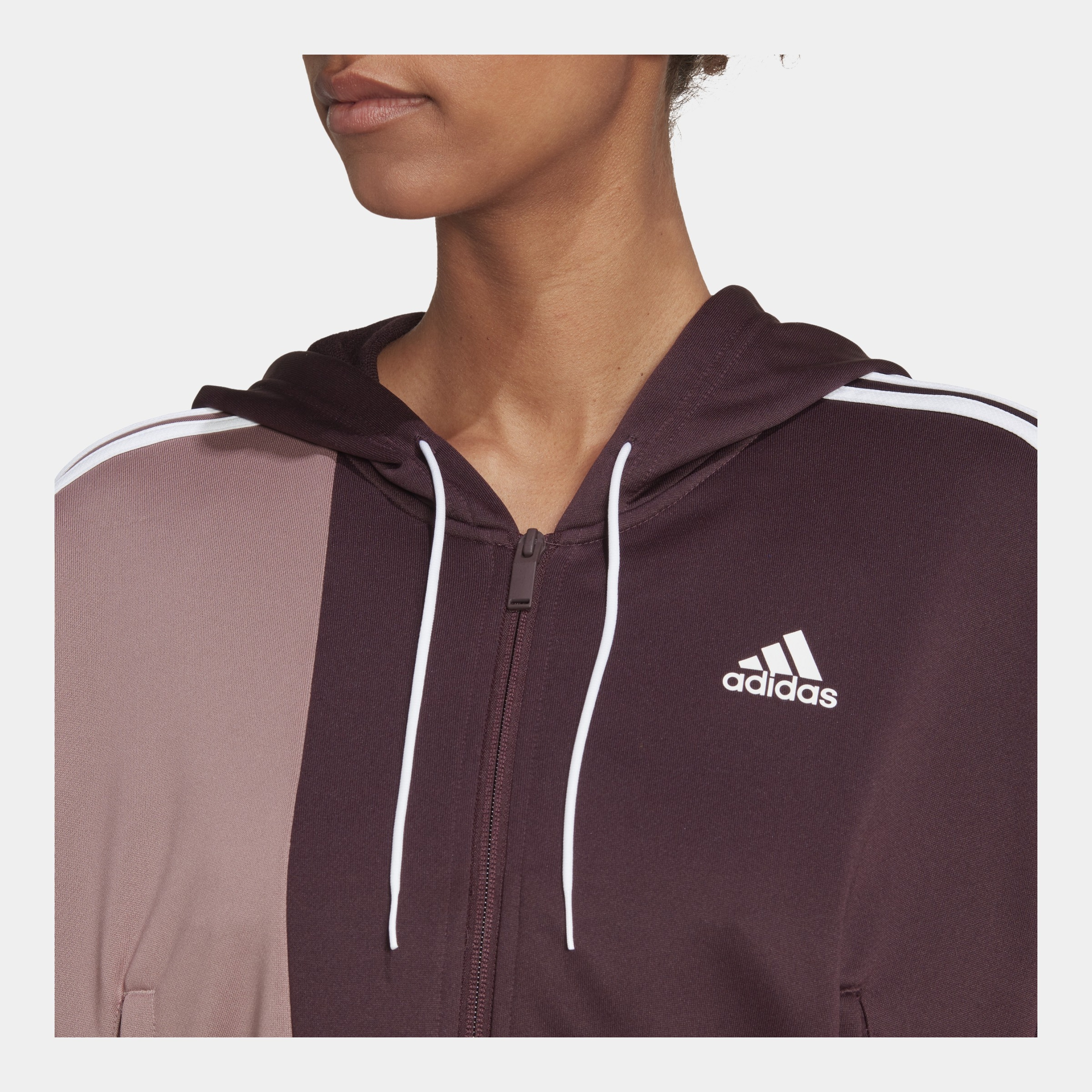 adidas Sportswear Bold Block Full-Zip Hoodie Kadın Eşofman Takımı