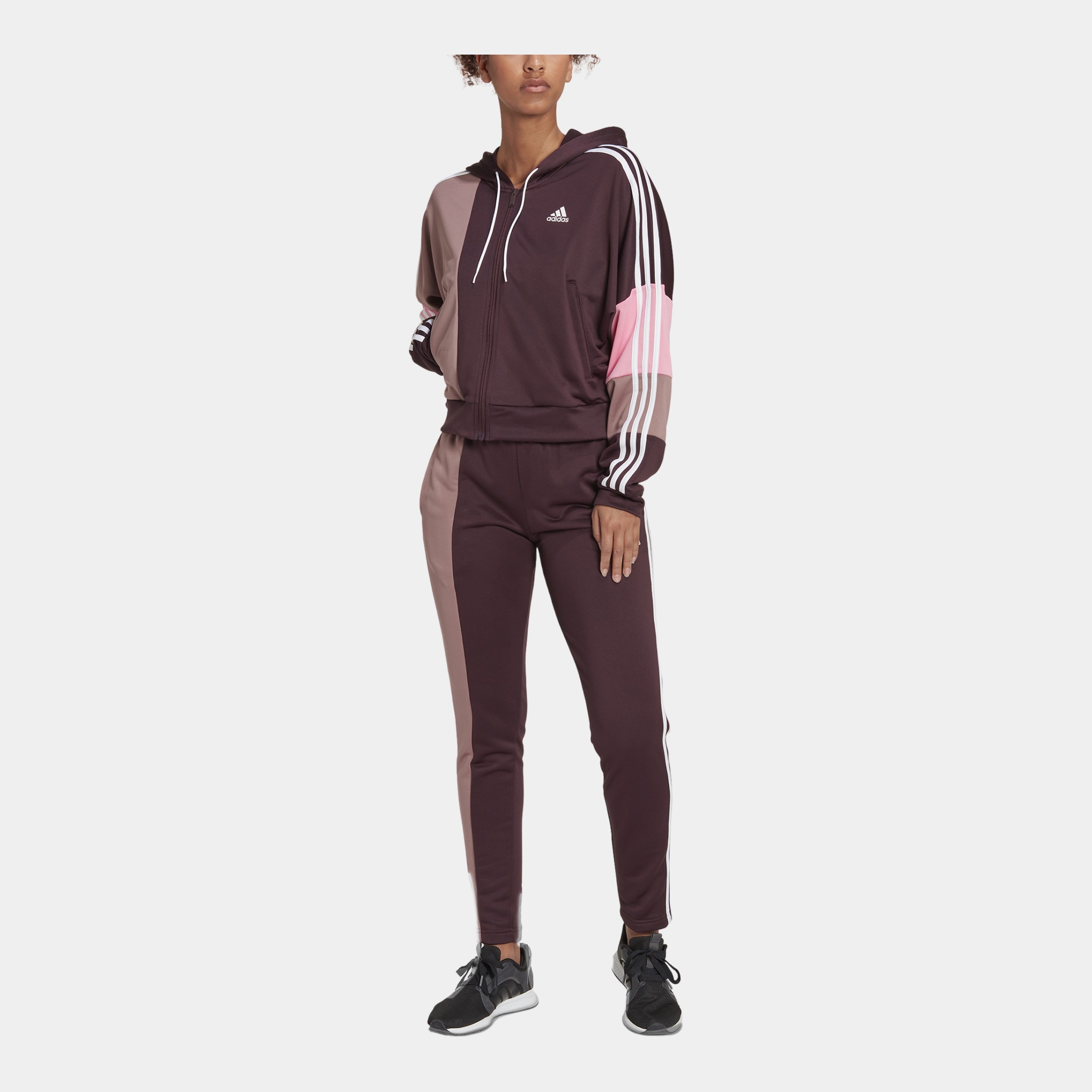 adidas Sportswear Bold Block Full-Zip Hoodie Kadın Eşofman Takımı