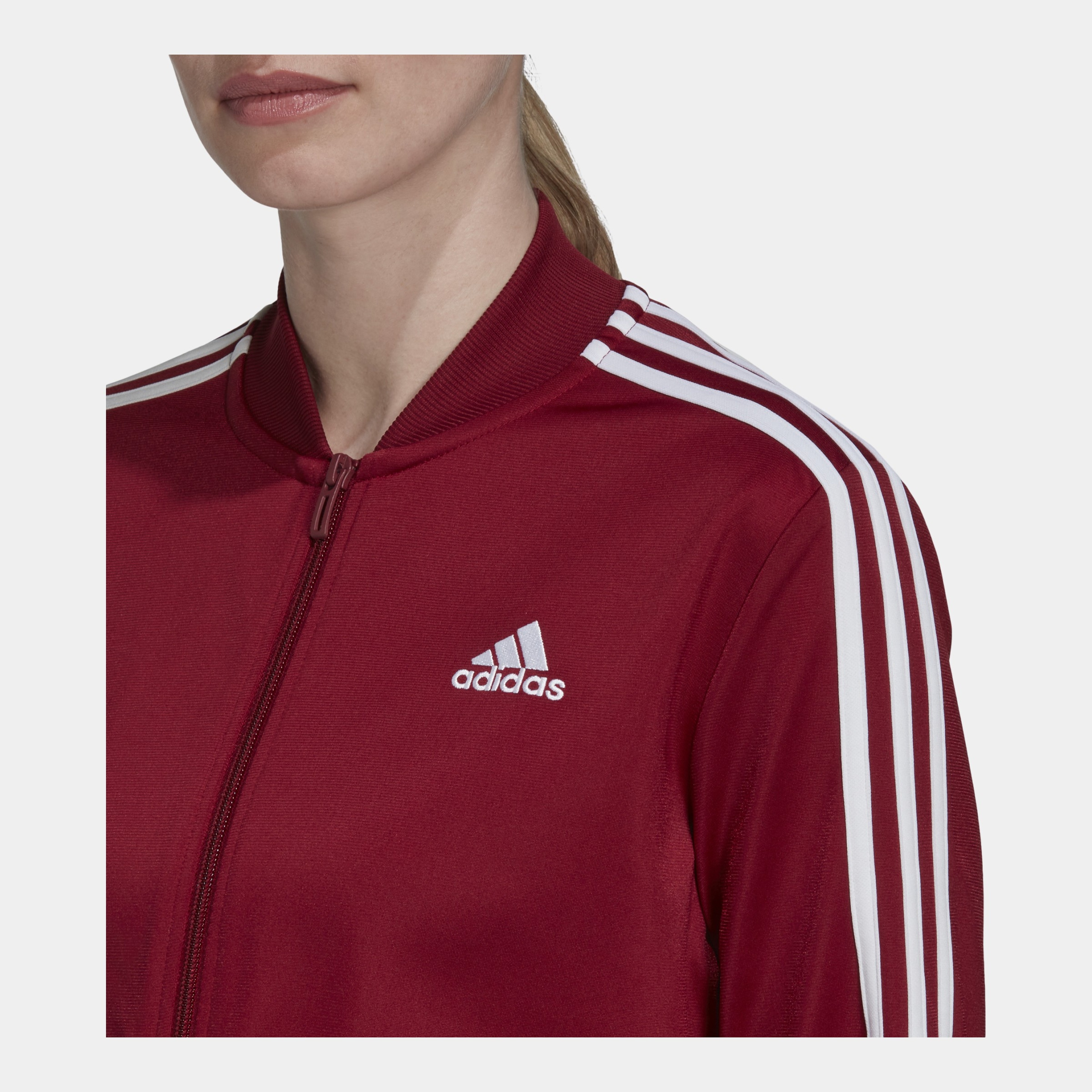 adidas Essentials 3-Stripes Full-Zip Kadın Eşofman Takımı