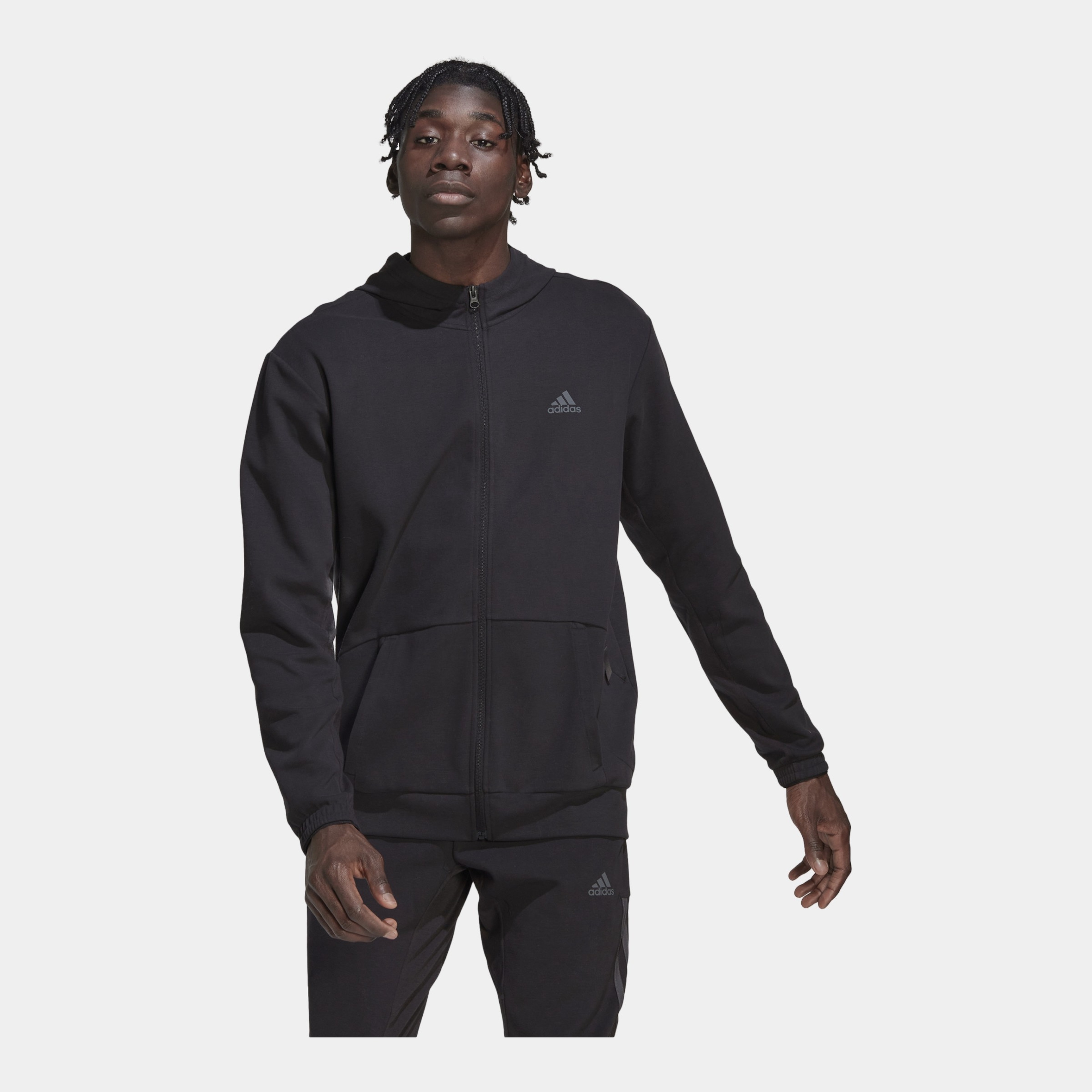 adidas AEROREADY Yoga Training Full-Zip Hoodie Erkek Sweatshirt