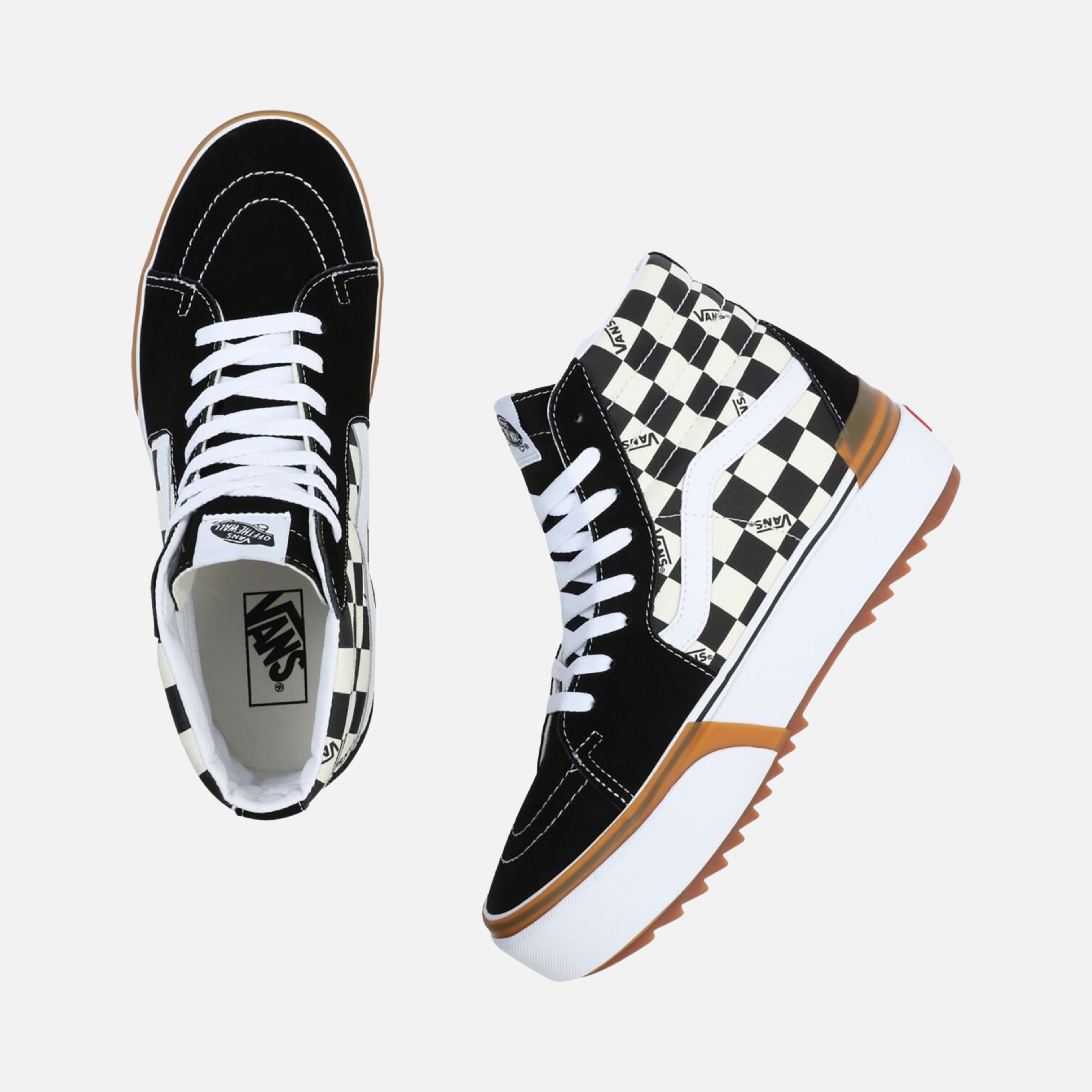 Vans Checkerboard SK8 High Stacked Kadın Spor Ayakkabı