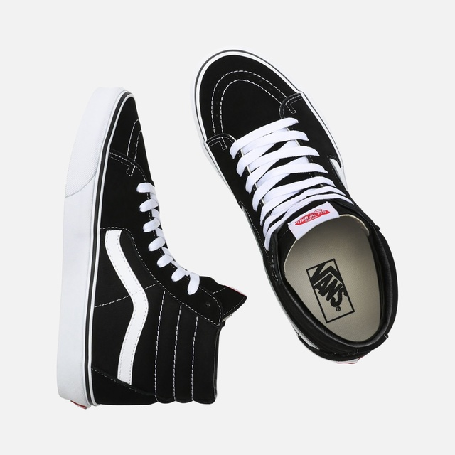 Vans Vans Siyah SK8-High Canvas & Suede Unisex Spor Ayakkabı Barçın'da! Siyah - 7. görsel