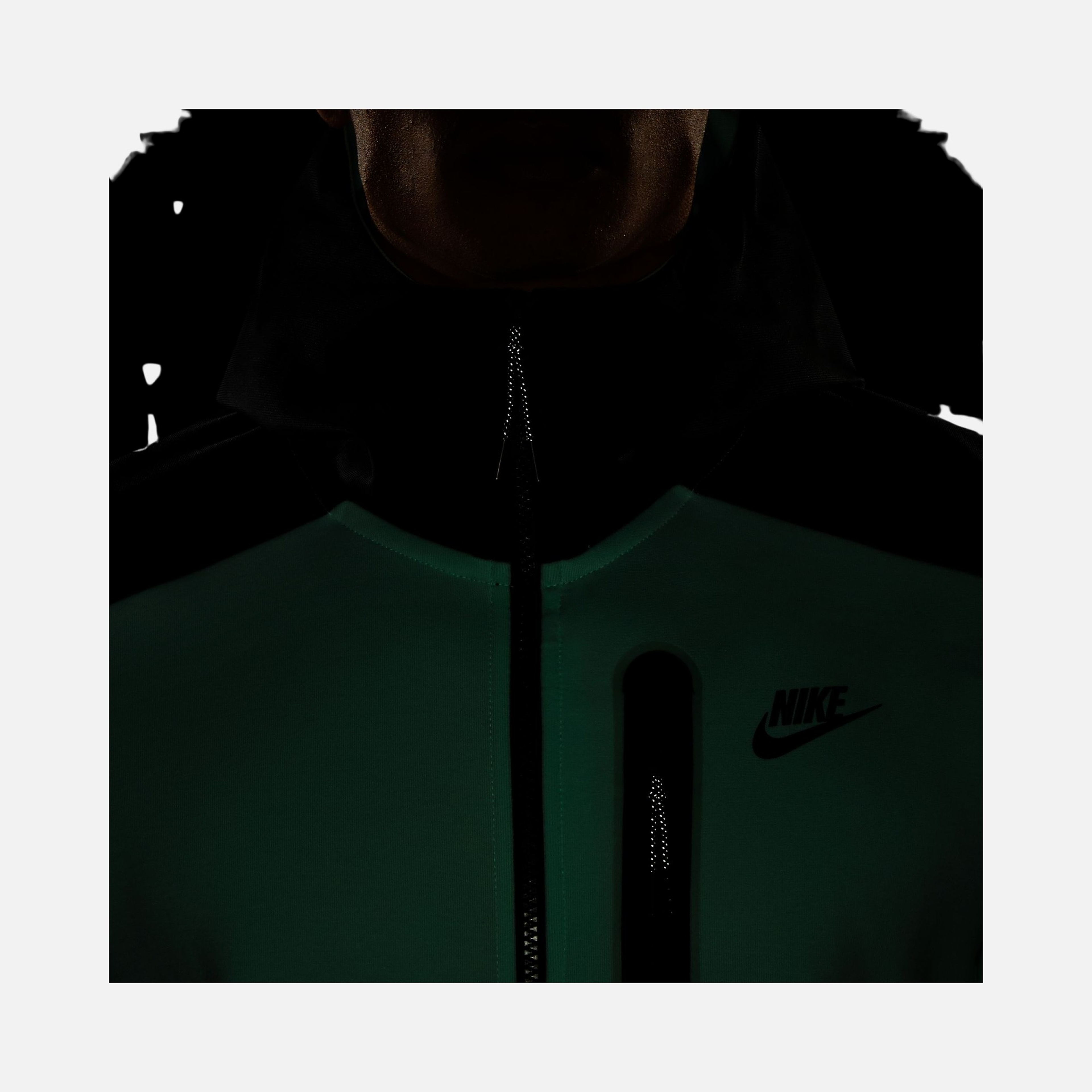 Nike Sportswear Tech Fleece ''Overlay Detail'' Full-Zip Hoodie Erkek Sweatshirt