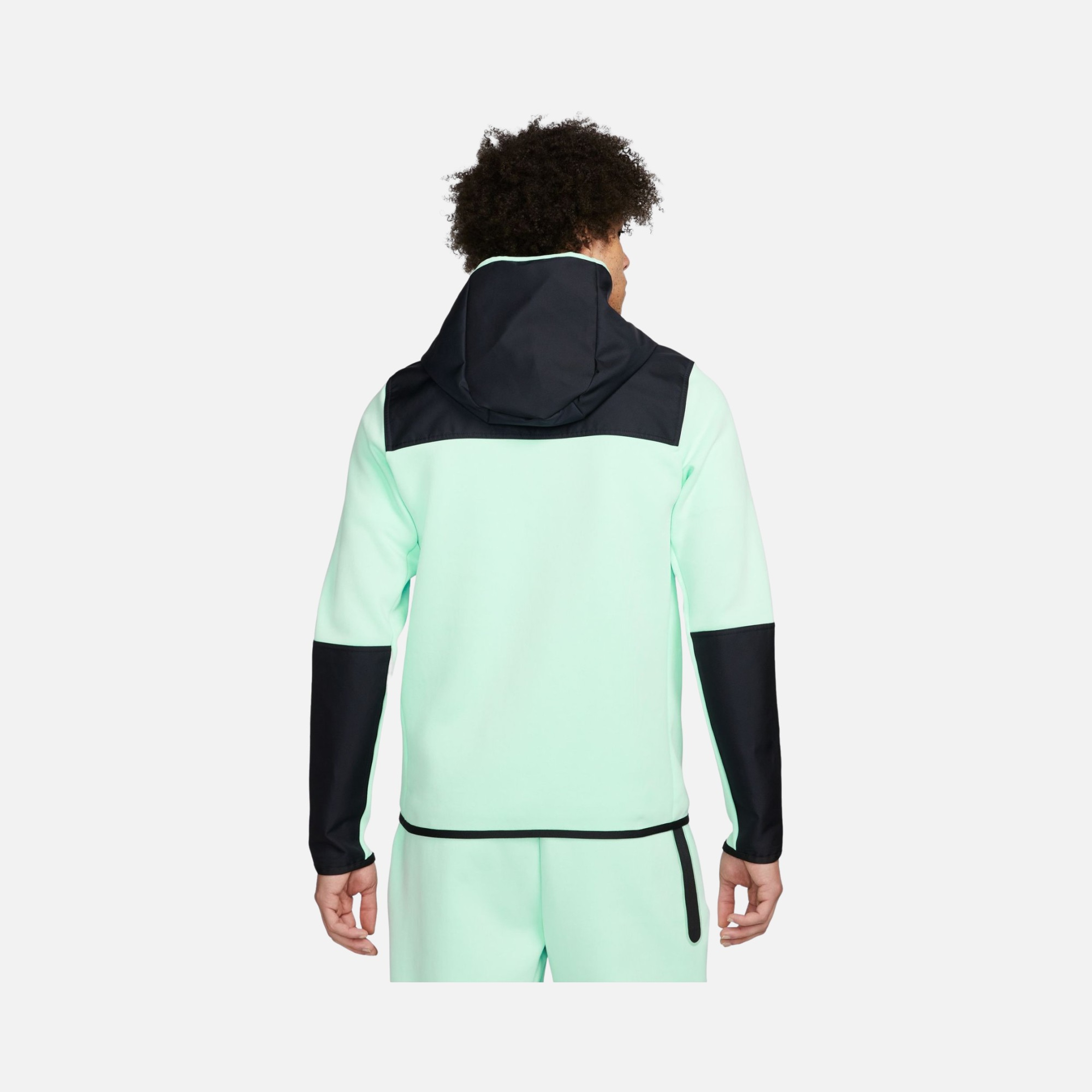 Nike Sportswear Tech Fleece ''Overlay Detail'' Full-Zip Hoodie Erkek Sweatshirt