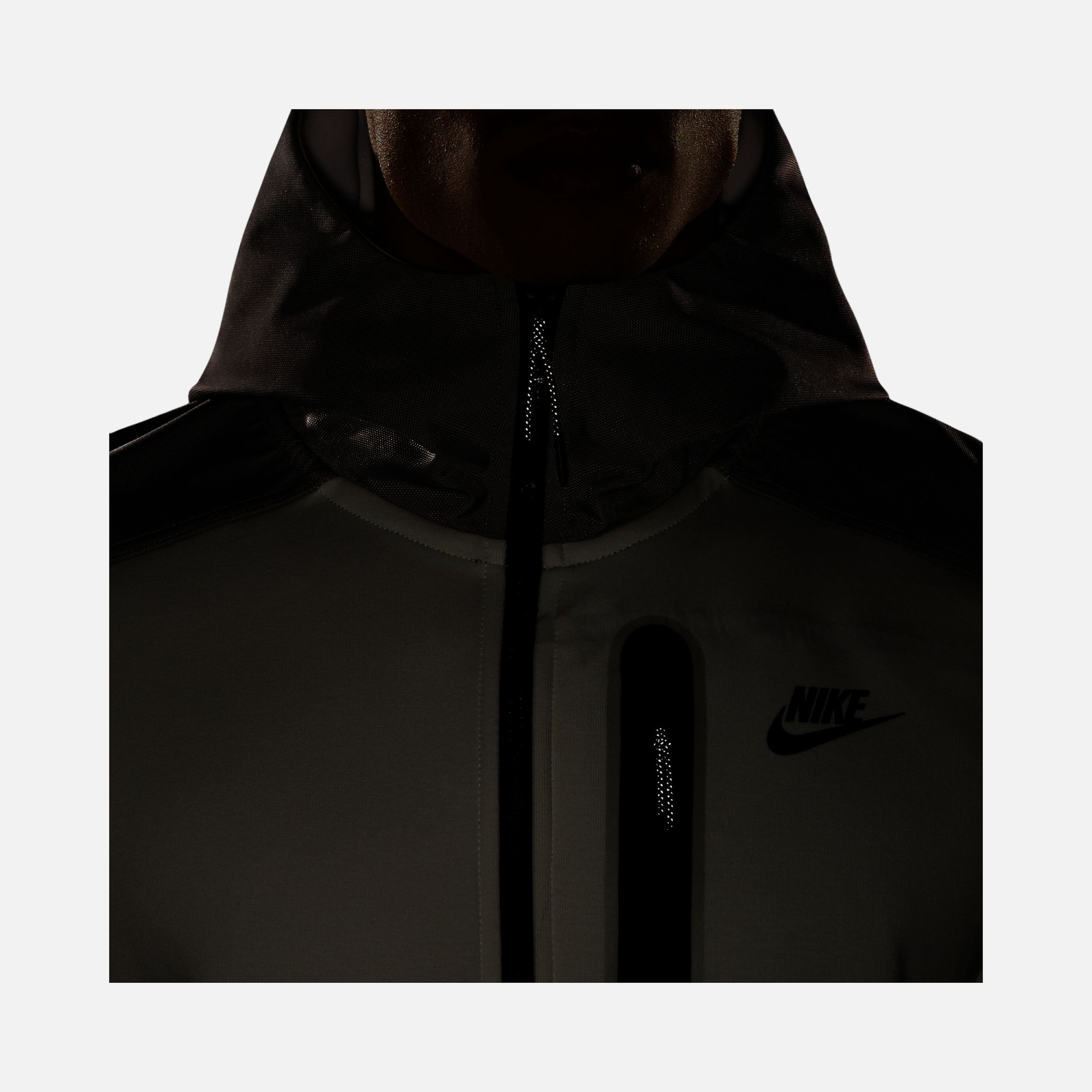 Nike Sportswear Tech Fleece ''Overlay Detail'' Full-Zip Hoodie Erkek Sweatshirt