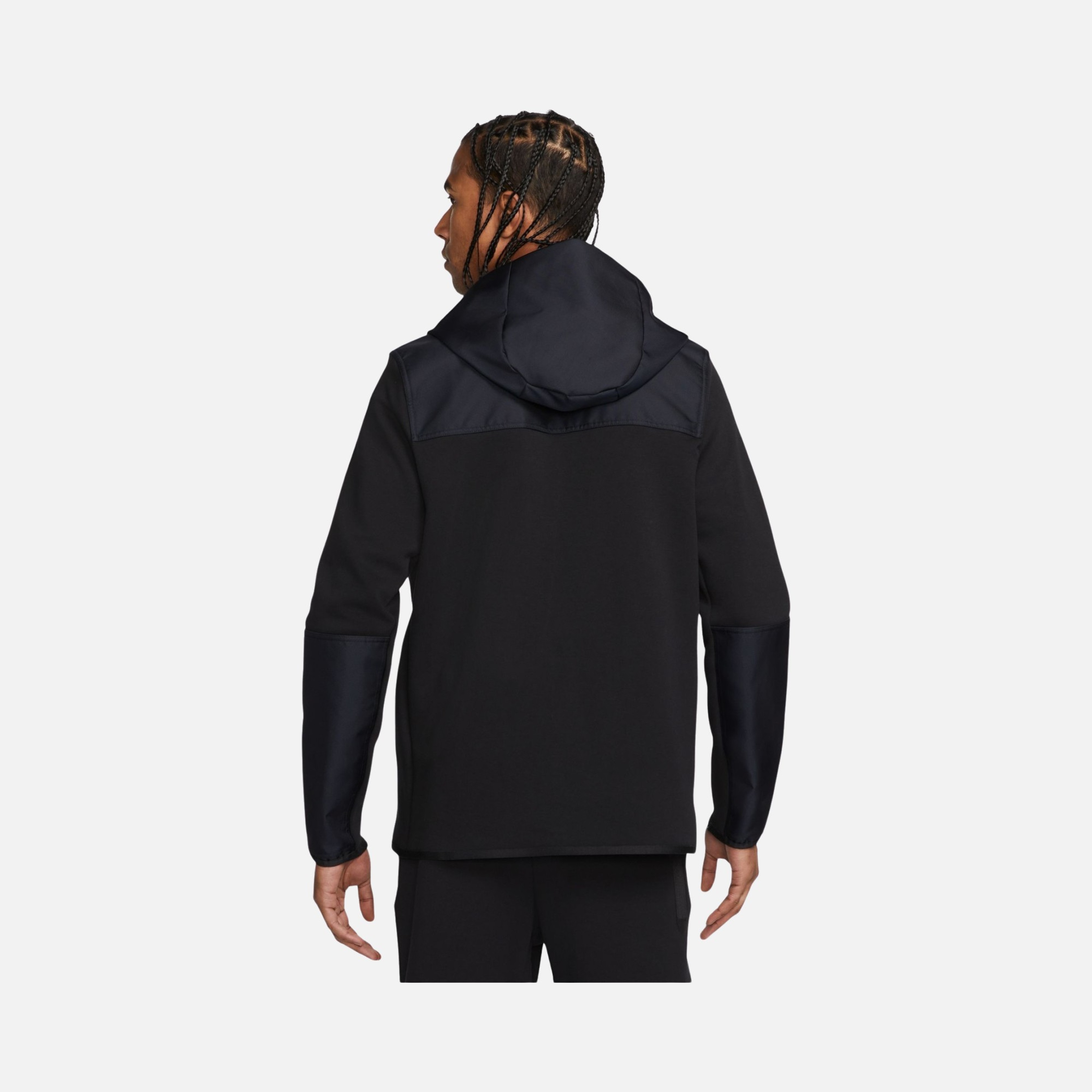 Nike Sportswear Tech Fleece ''Overlay Detail'' Full-Zip Hoodie Erkek Sweatshirt