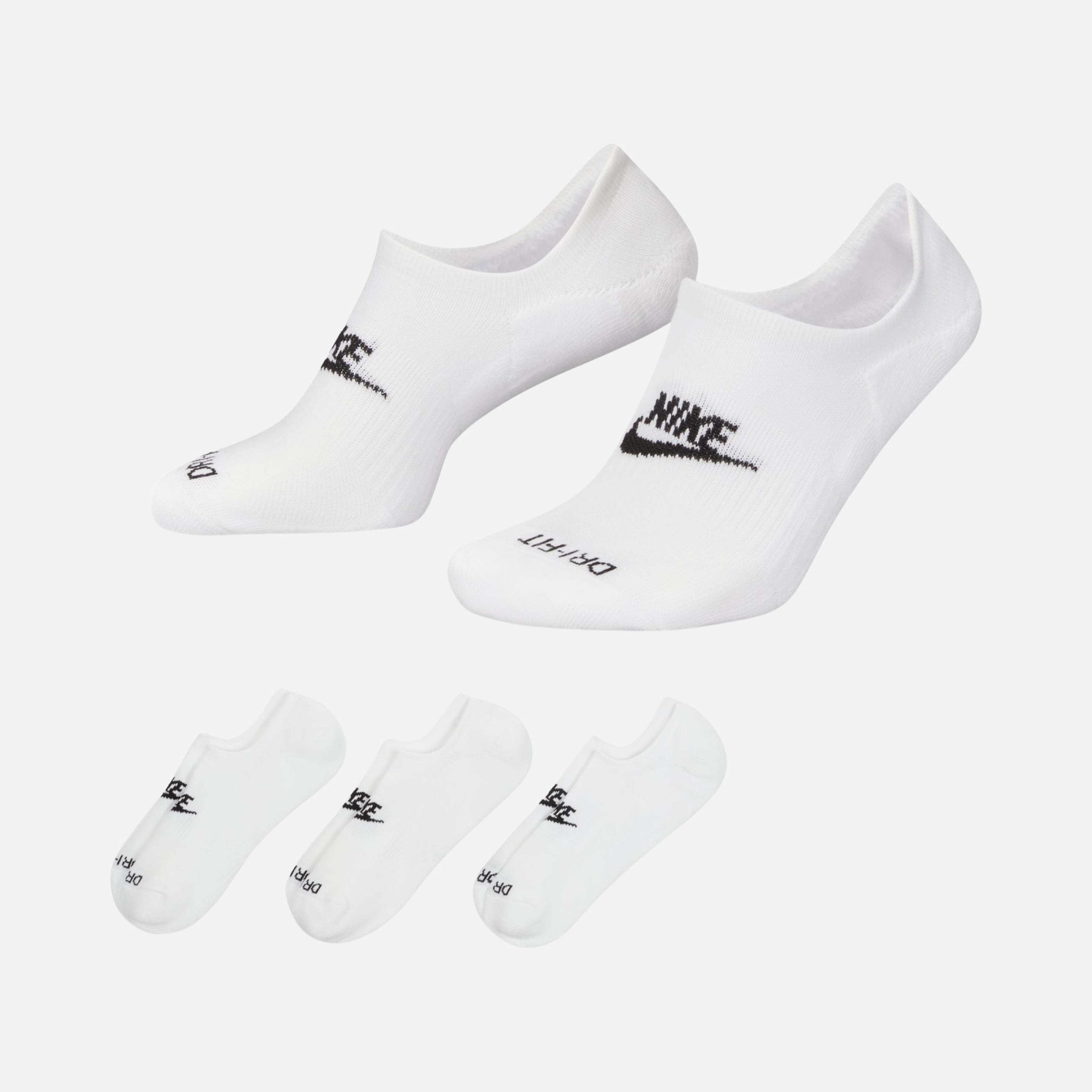 Nike Everyday Plus Cushioned No-Show (3 Pairs) Unisex Çorap