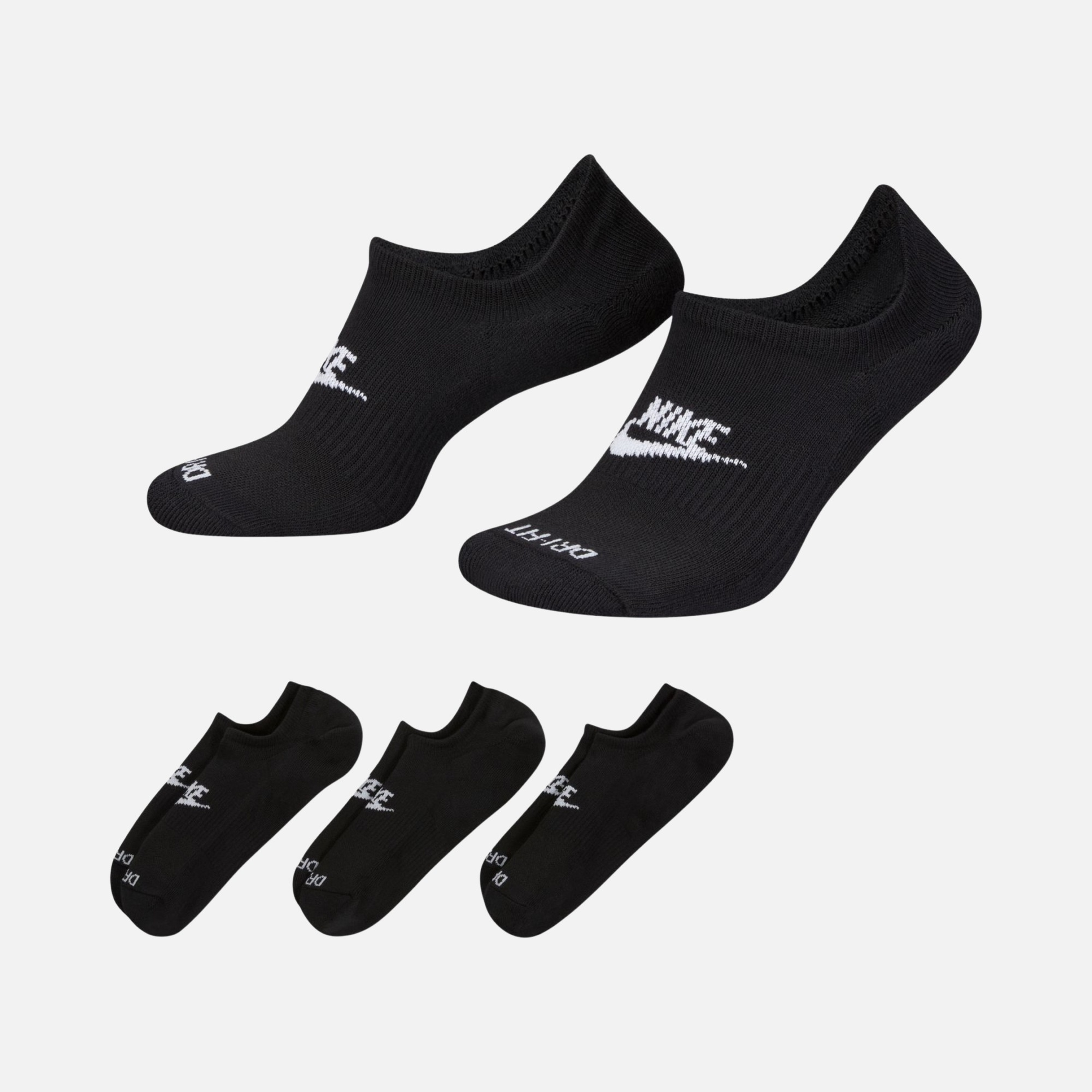 Nike Everyday Plus Cushioned No-Show (3 Pairs) Unisex Çorap