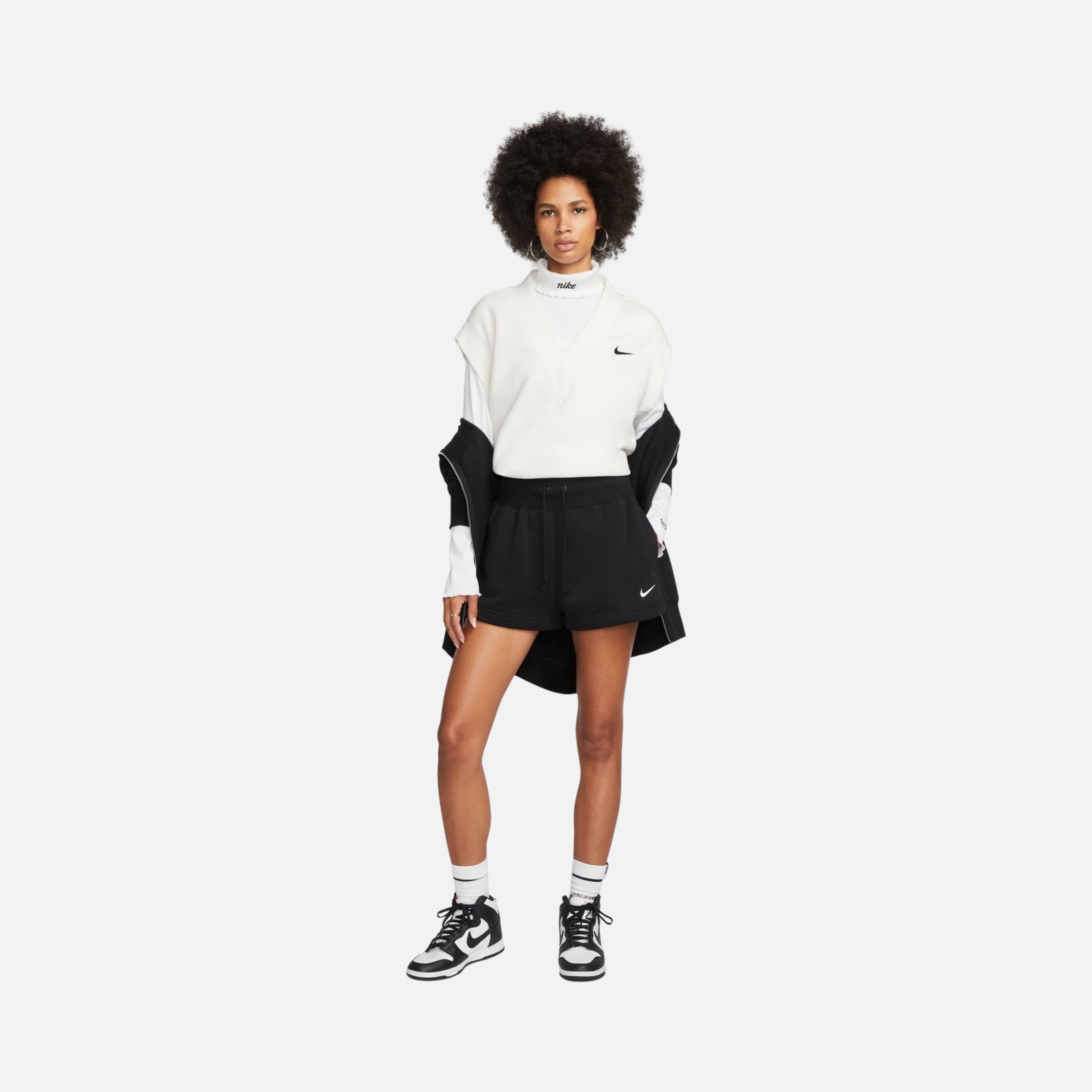 Nike Sportswear Phoenix Fleece High-Waisted Kadın Şort