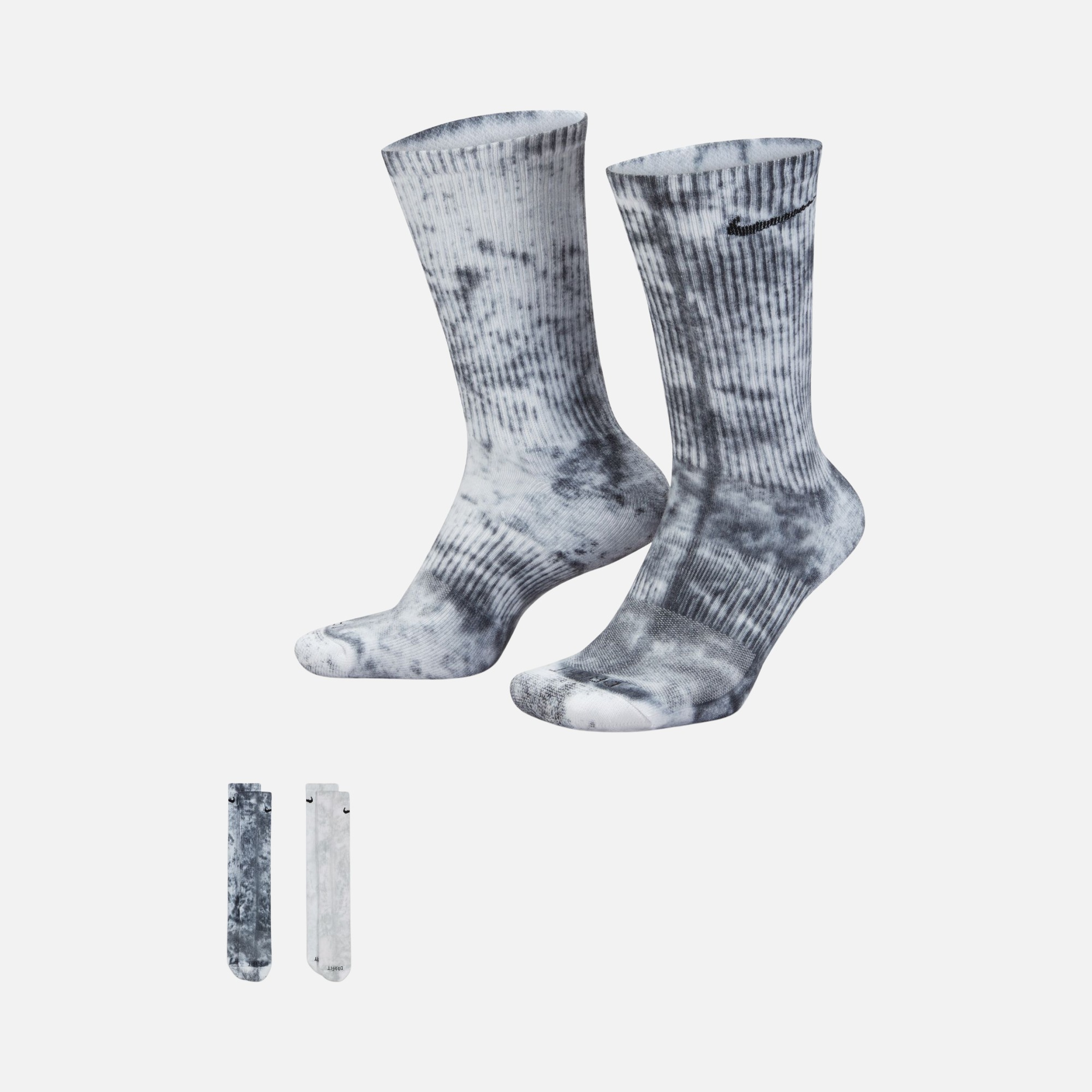 Nike Everyday Plus Cushioned Tie-Dye Crew (2 Pairs) Unisex Çorap
