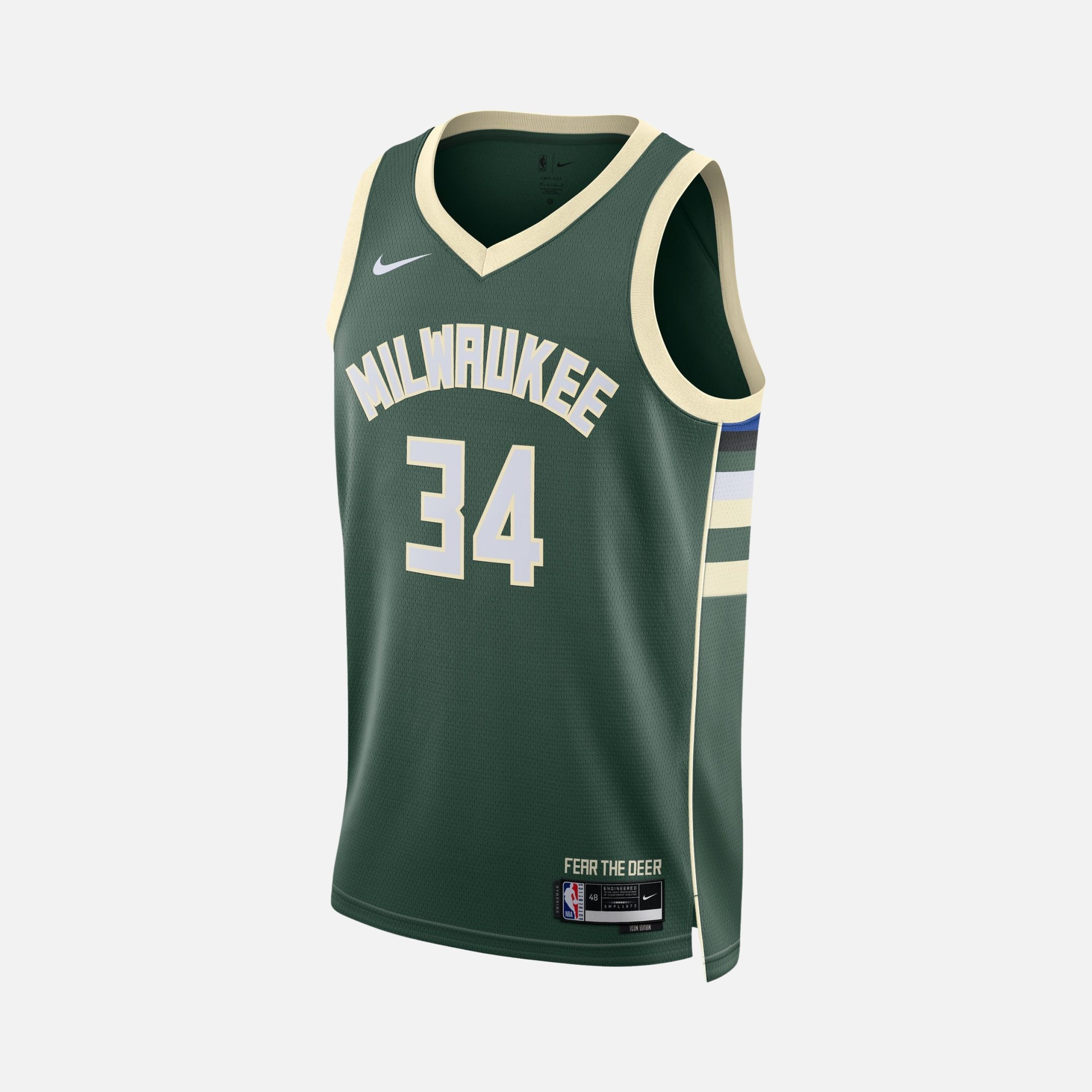 Nike Milwaukee Bucks Dri-Fit Icon Edition 2022-2023 NBA Erkek Forma