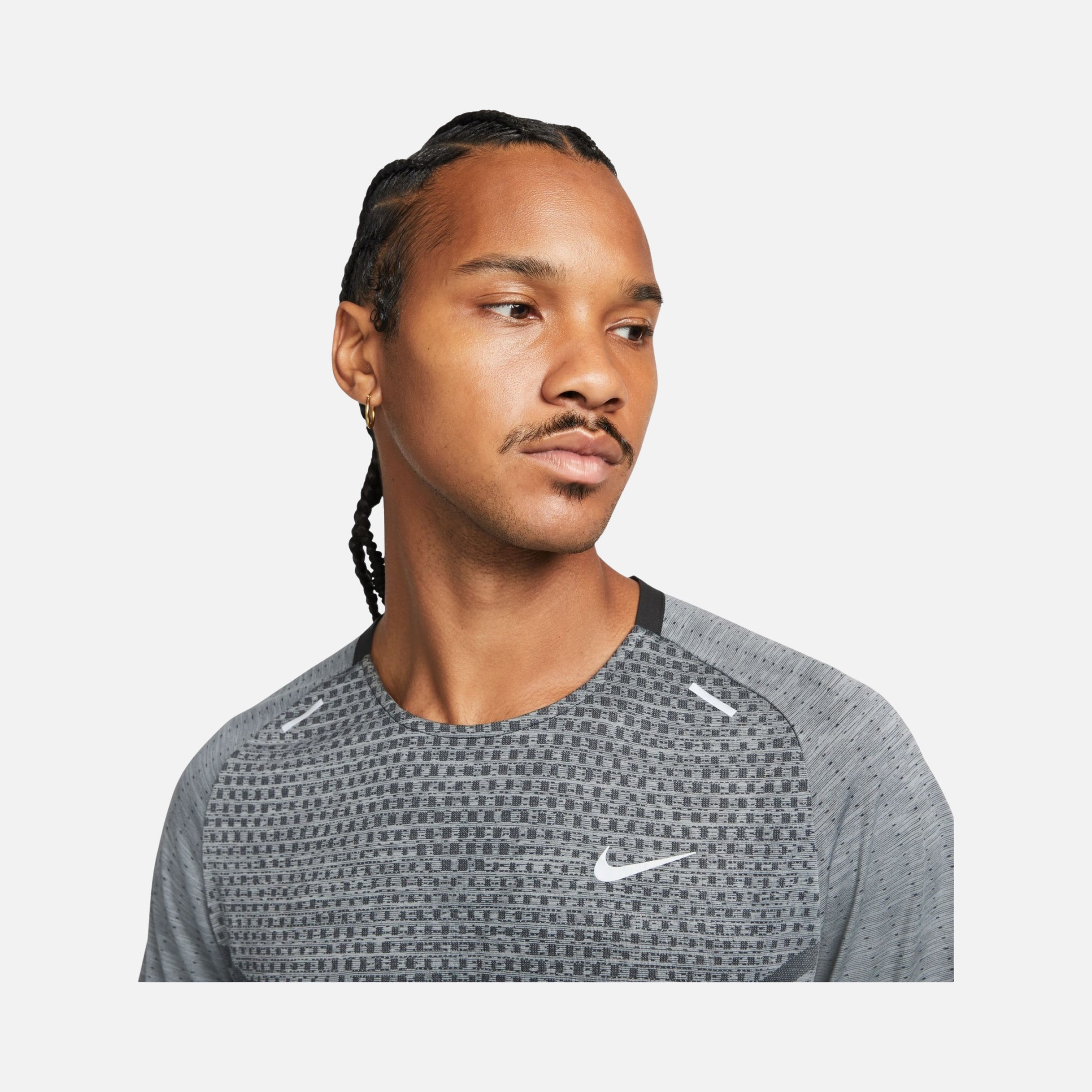 Nike Dri-Fit ADV TechKnit Ultra Running Short-Sleeve Erkek Tişört