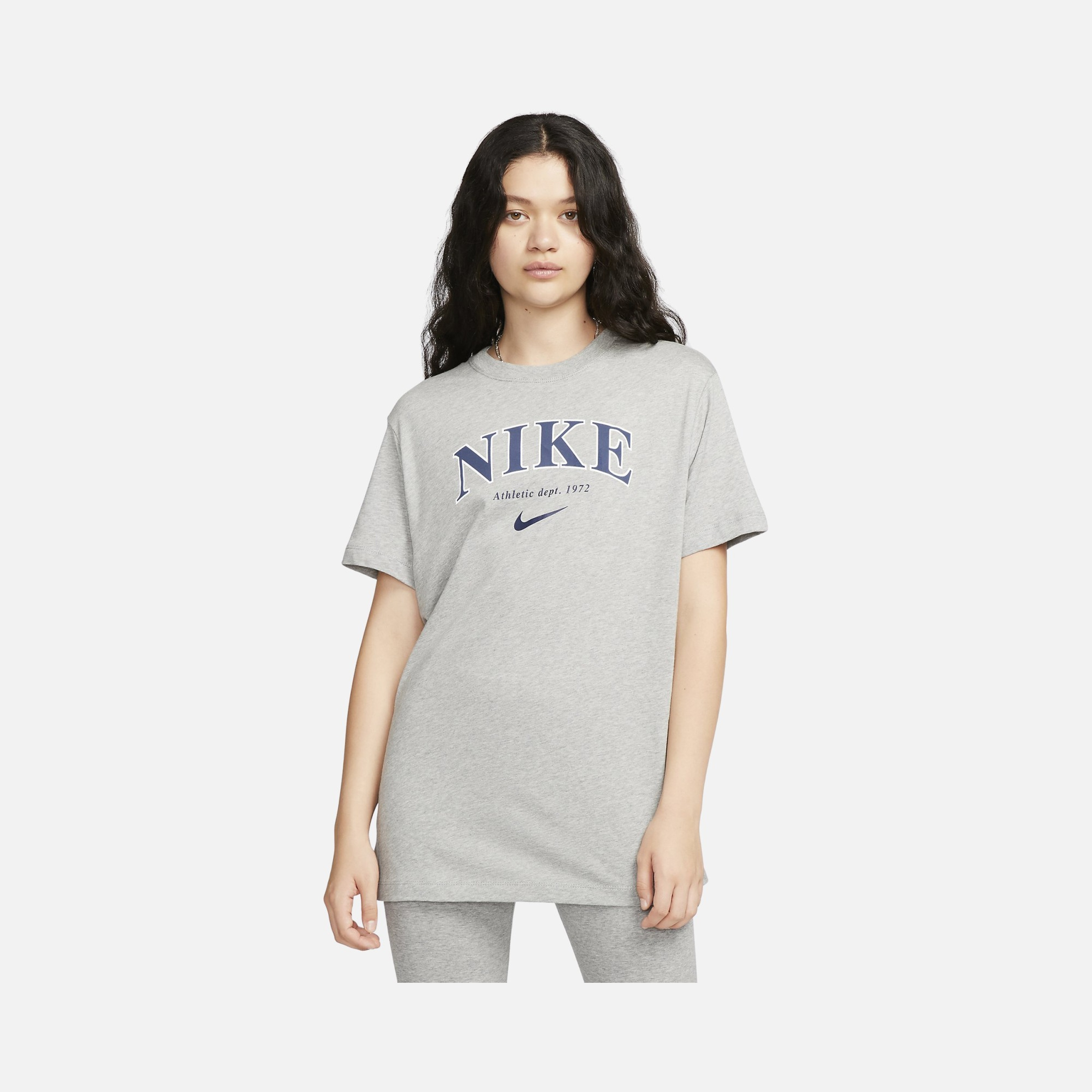 Nike Sportswear Phoenix Printed Boyfriend Short-Sleeve Kadın Tişört