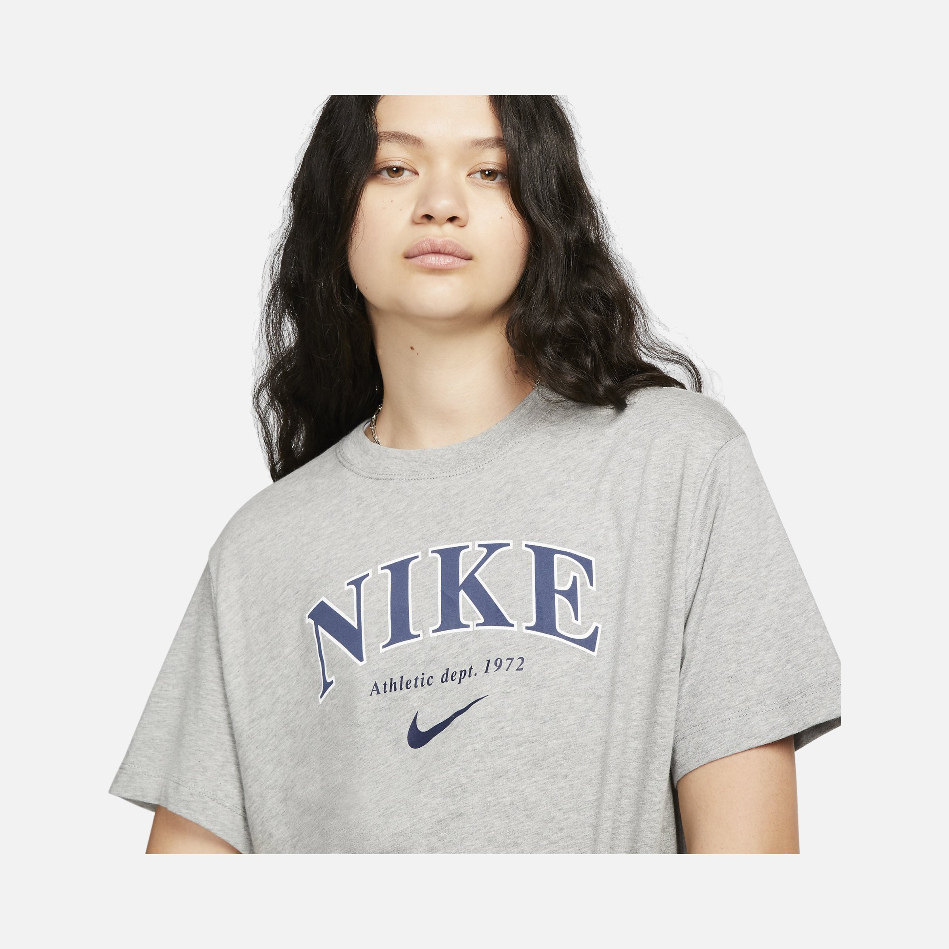 Nike Sportswear Phoenix Printed Boyfriend Short-Sleeve Kadın Tişört