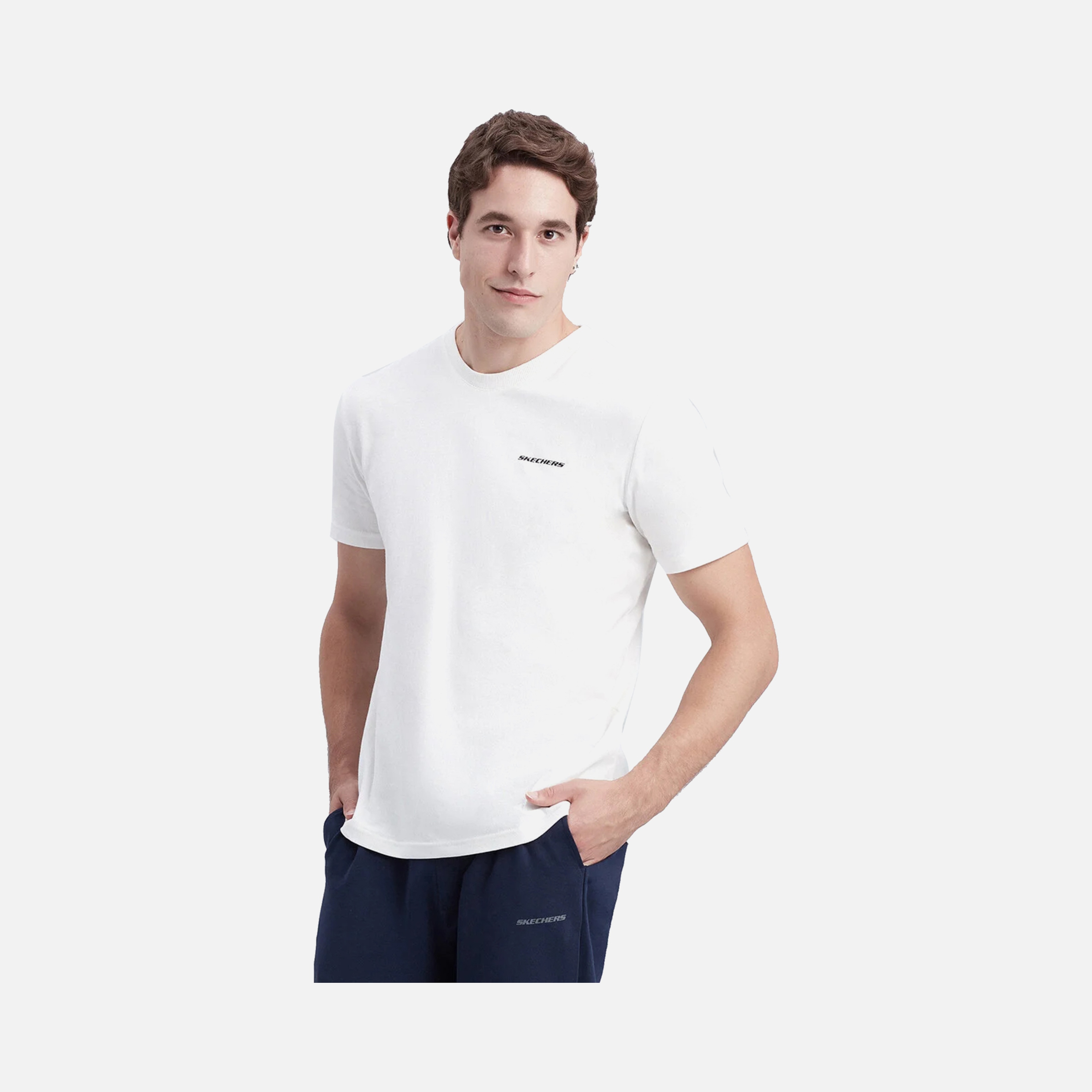 Skechers New Basics Crew Neck Short-Sleeve Erkek Tişört