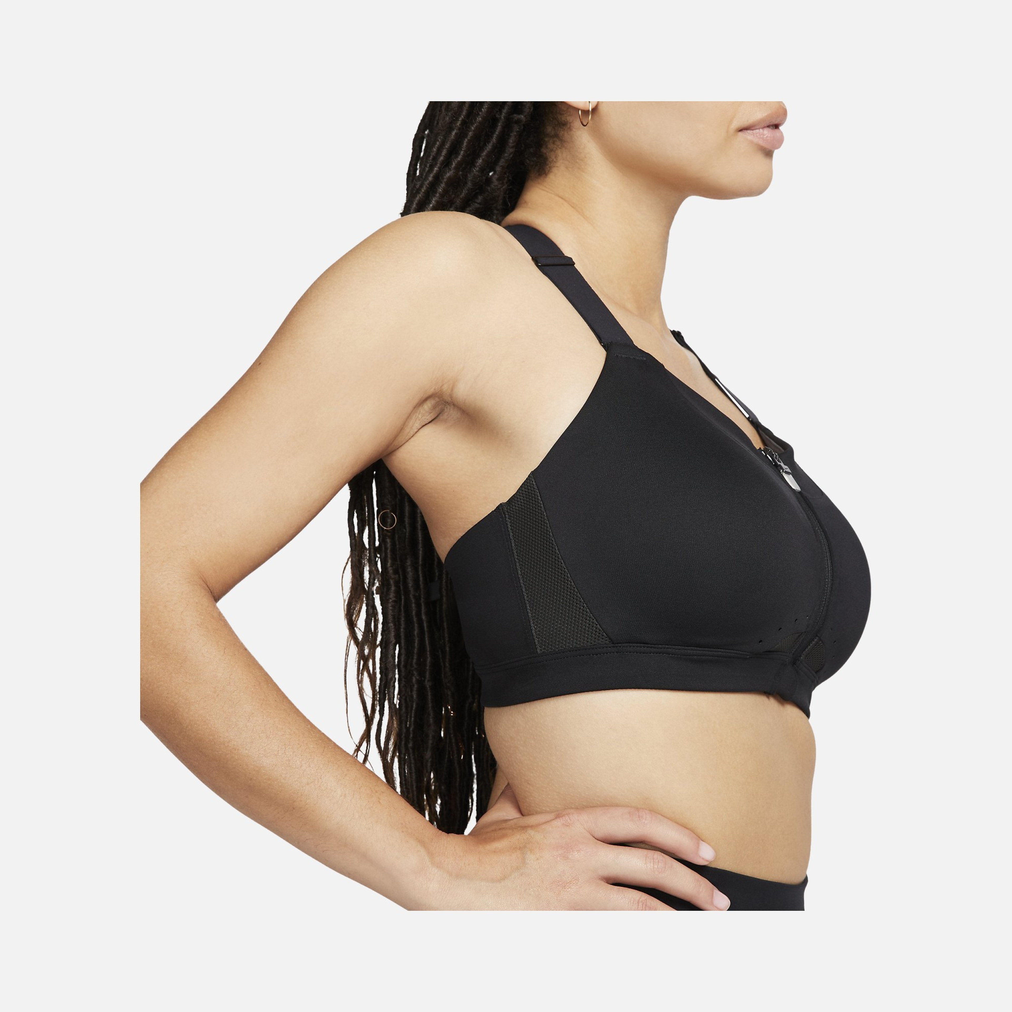 Nike Dri-Fit Alpha High-Support Padded Zip Training Kadın Bra