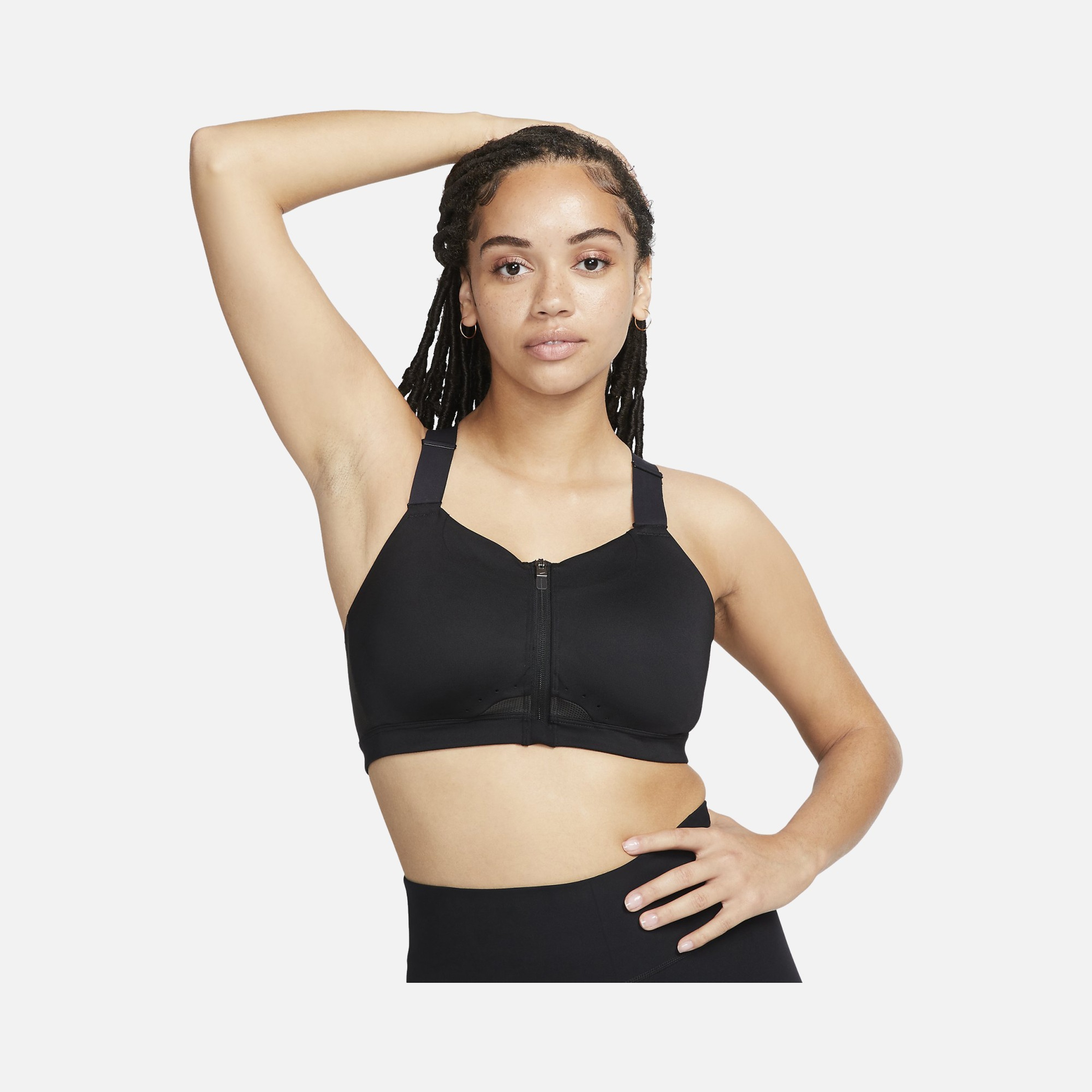 Nike Dri-Fit Alpha High-Support Padded Zip Training Kadın Bra