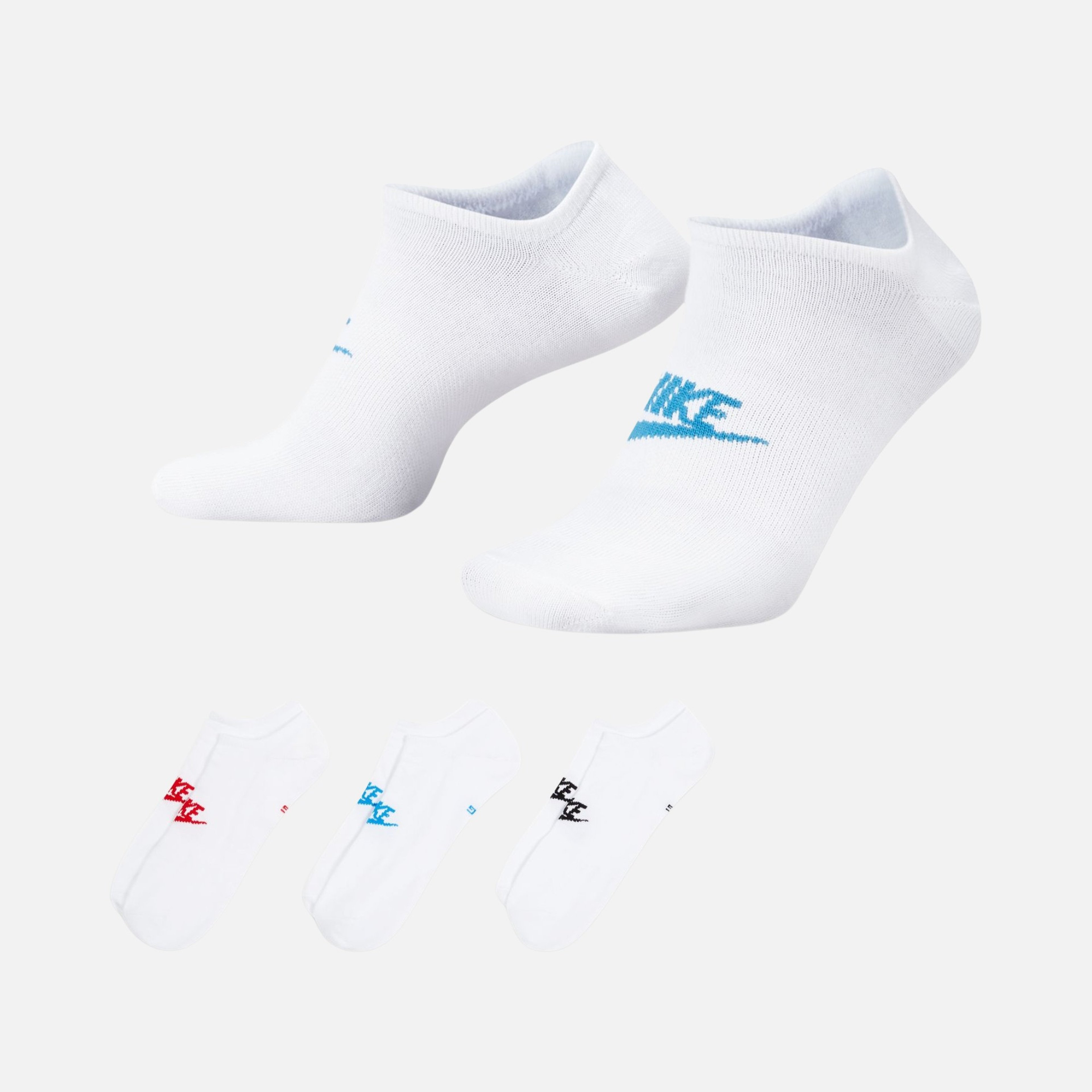Nike Sportswear Everyday Essential No-Show (3 Pairs) Unisex Çorap