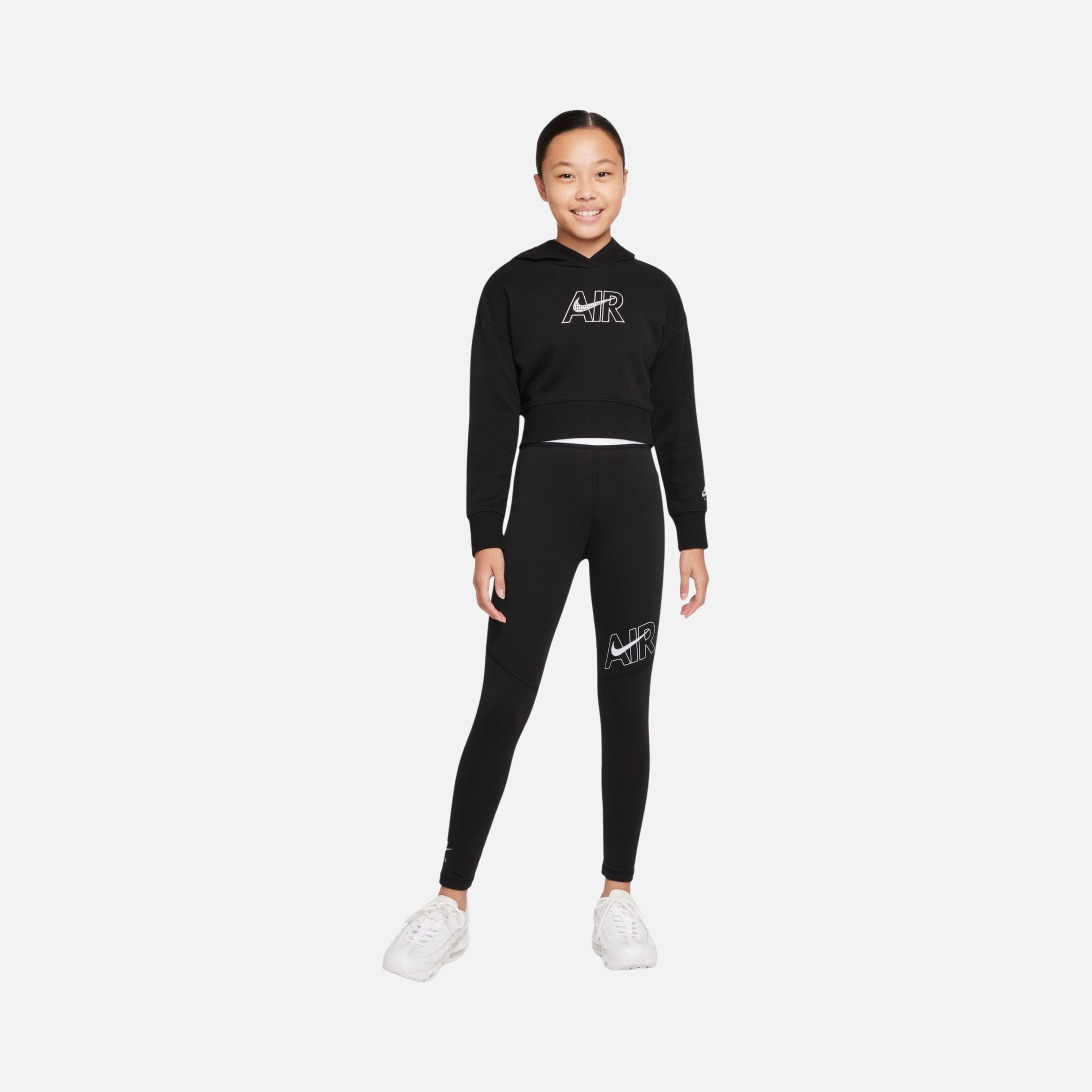 Nike Sportswear Air French Terry Cropped Hoodie (Girls') Çocuk Sweatshirt