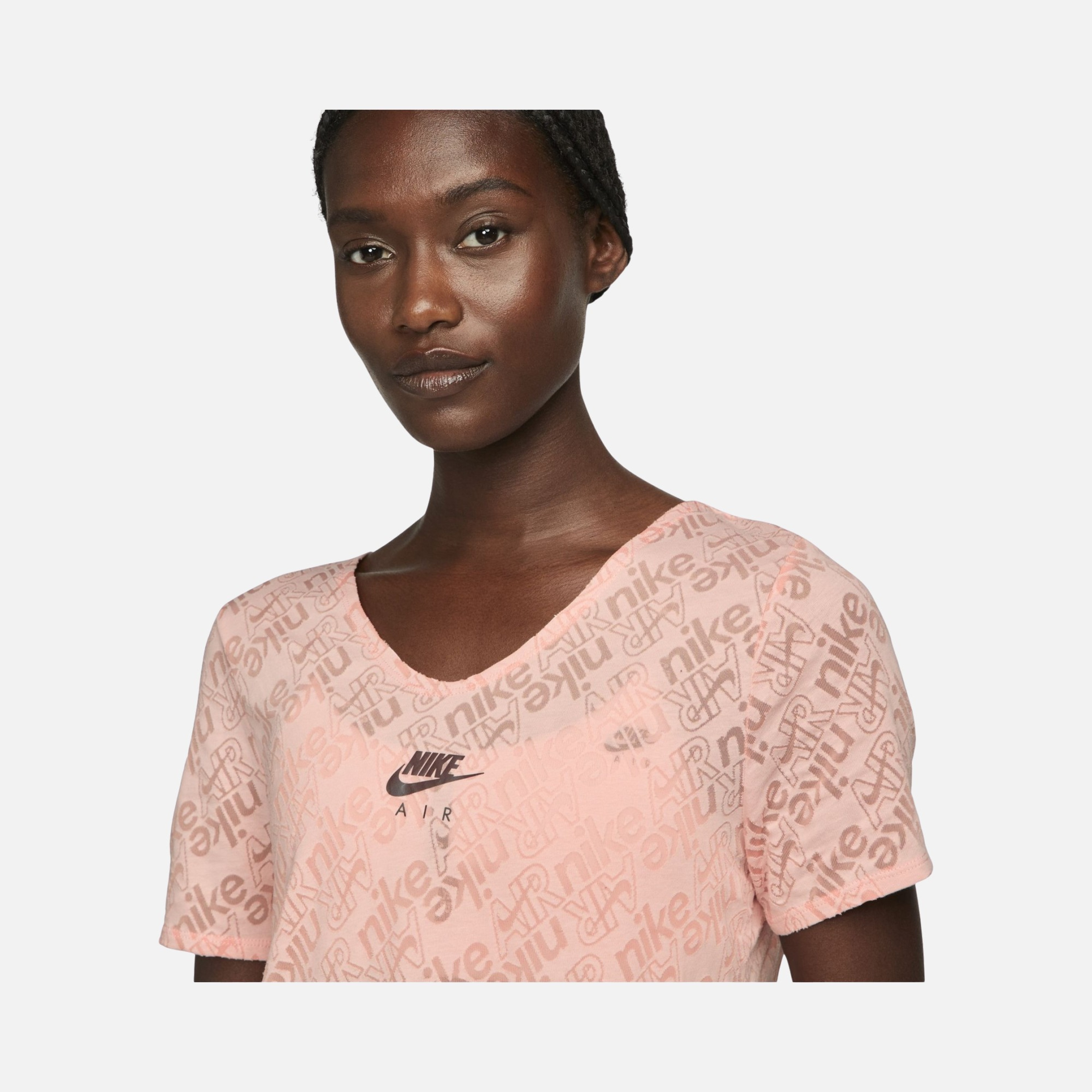 Nike Air Dri-Fit Running V-Neck Short-Sleeve Kadın Tişört