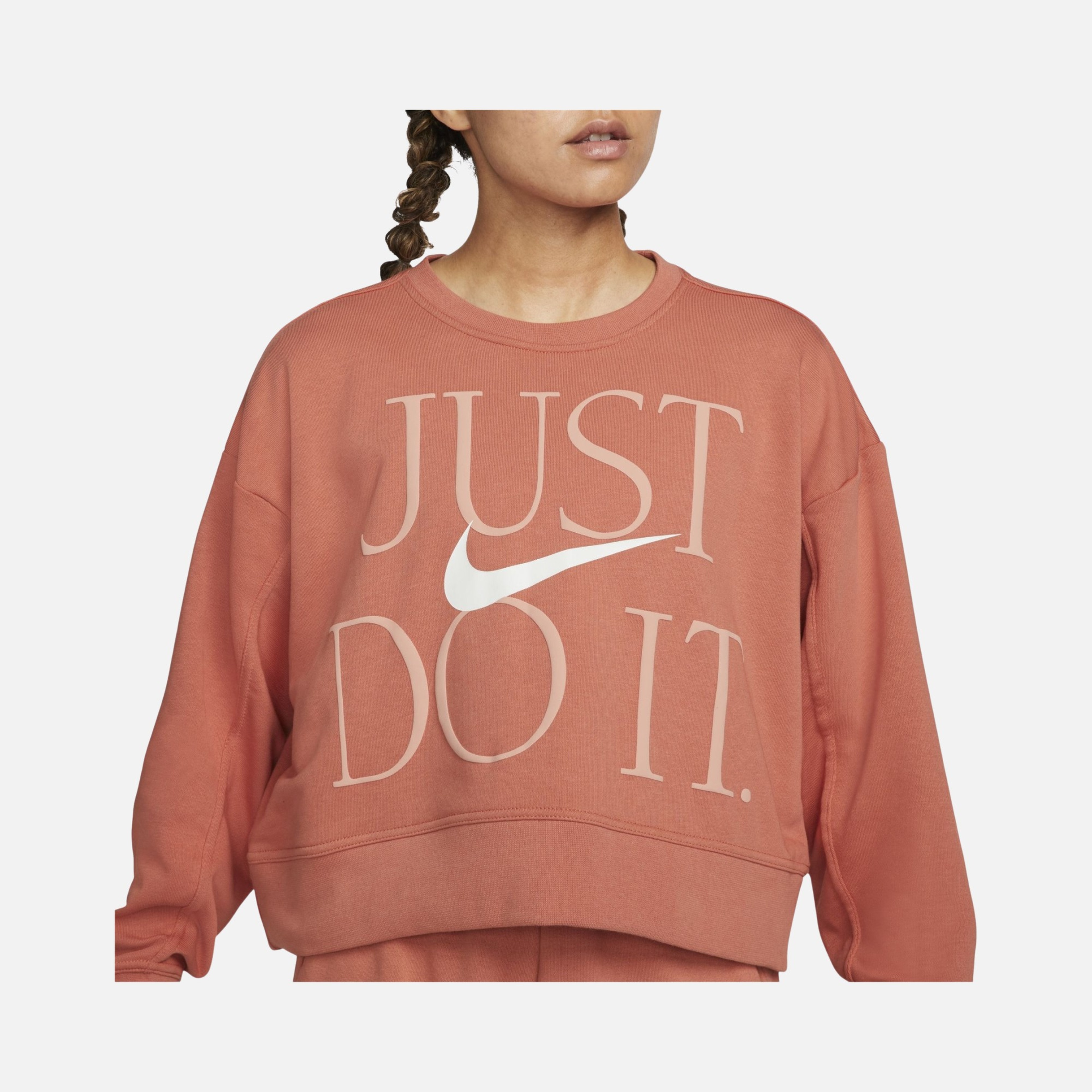 Nike Dri-Fit Get Fit ''Just Do It'' Training Kadın Sweatshirt