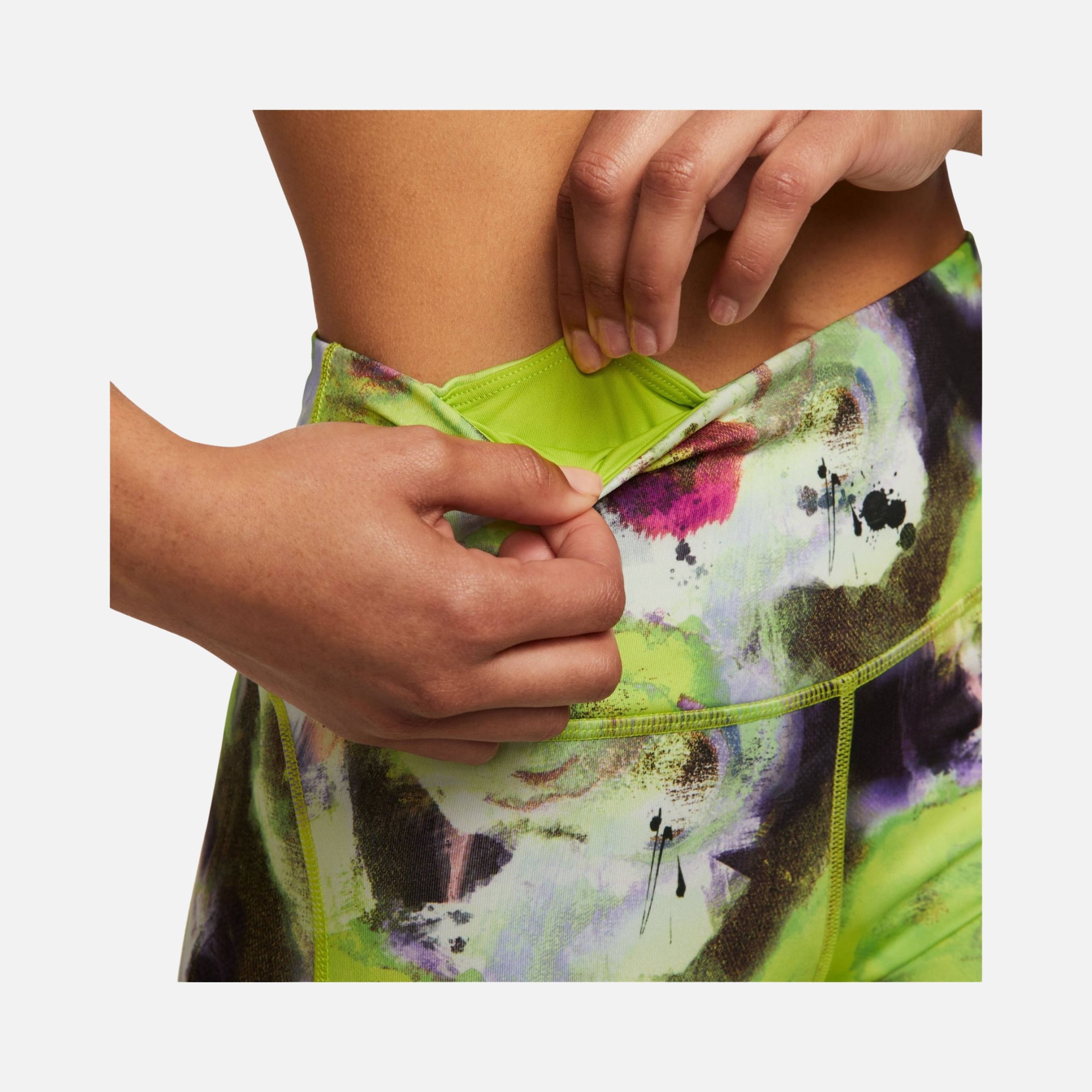 Nike Air Dri-Fit 7/8-Length Mid-Rise Running Kadın Tayt