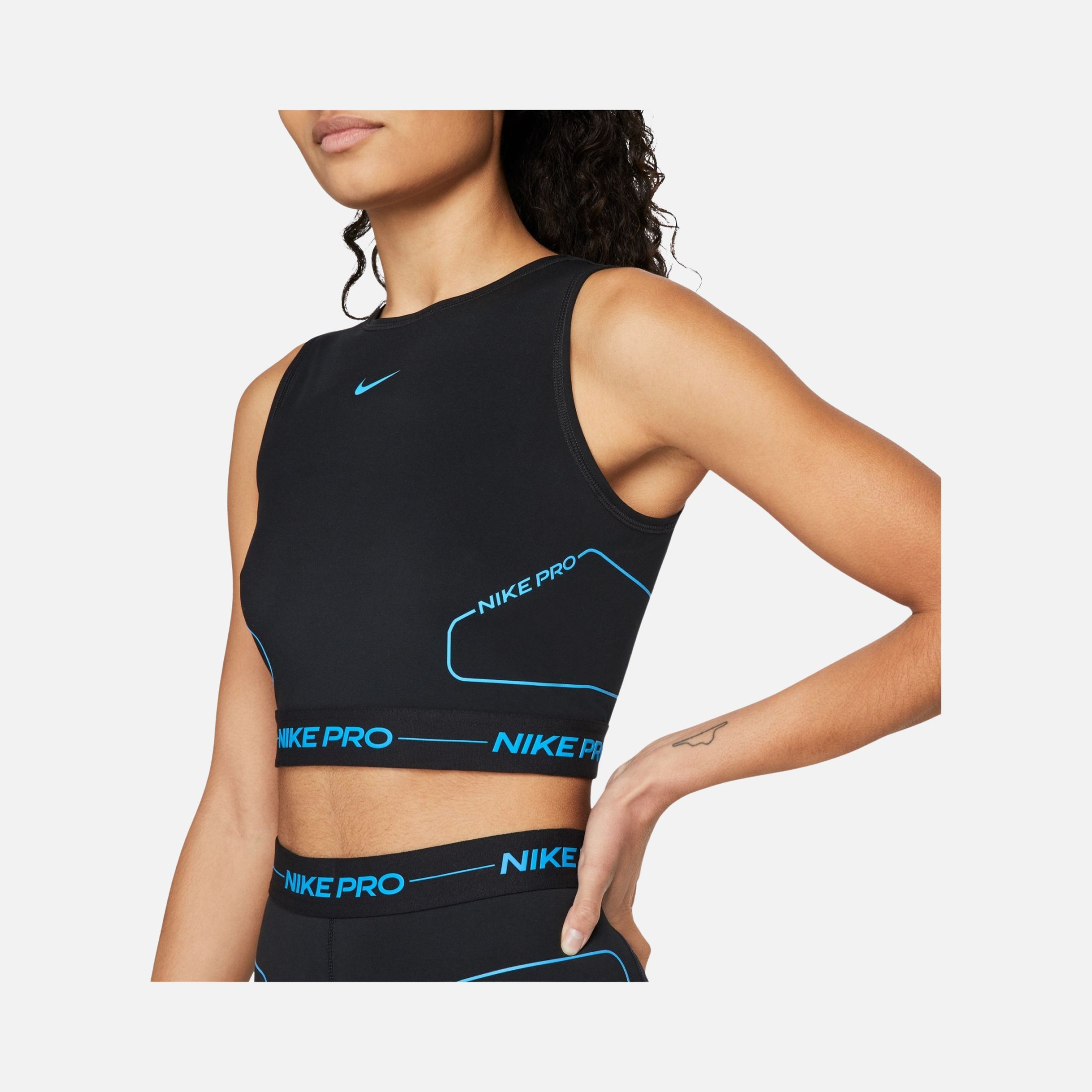 Nike Pro Dri-Fit Essential Slim Crop Training Kadın Atlet