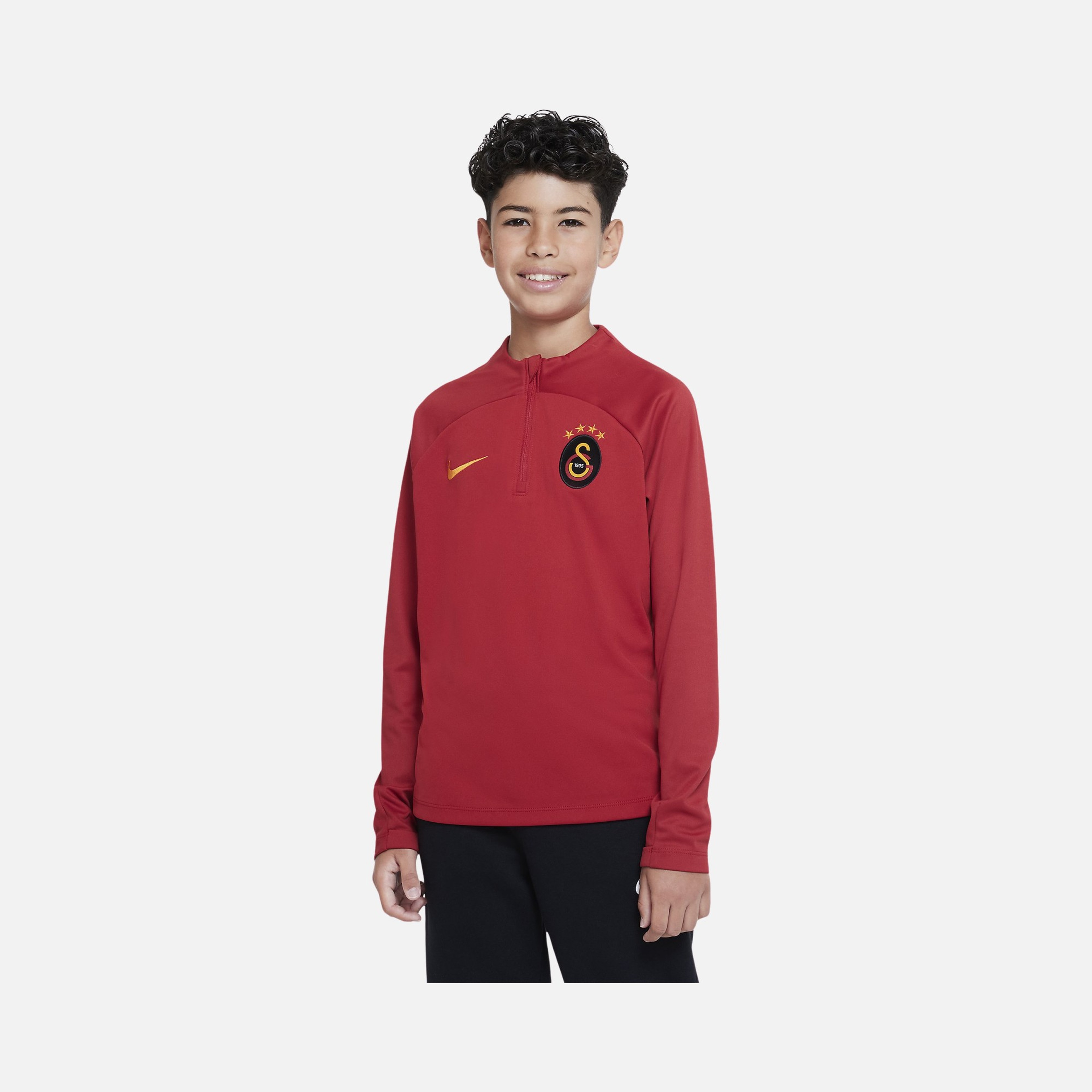 Nike Galatasaray Academy Pro Dri-Fit 1/4-Zip Long-Sleeve (Boys') Çocuk Tişört