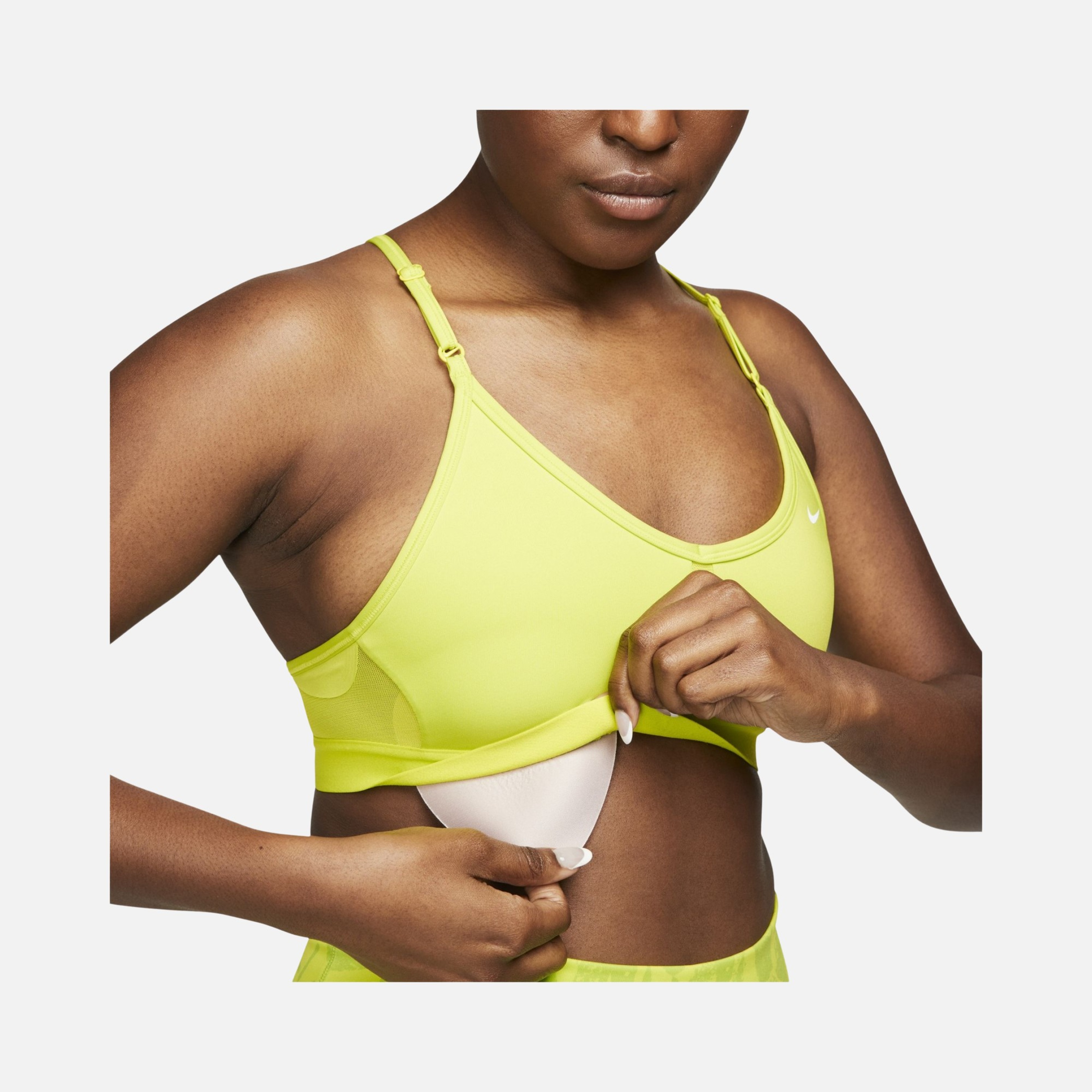 Nike Dri-Fit Indy V Neck Light-Support Sports Training Kadın Bra