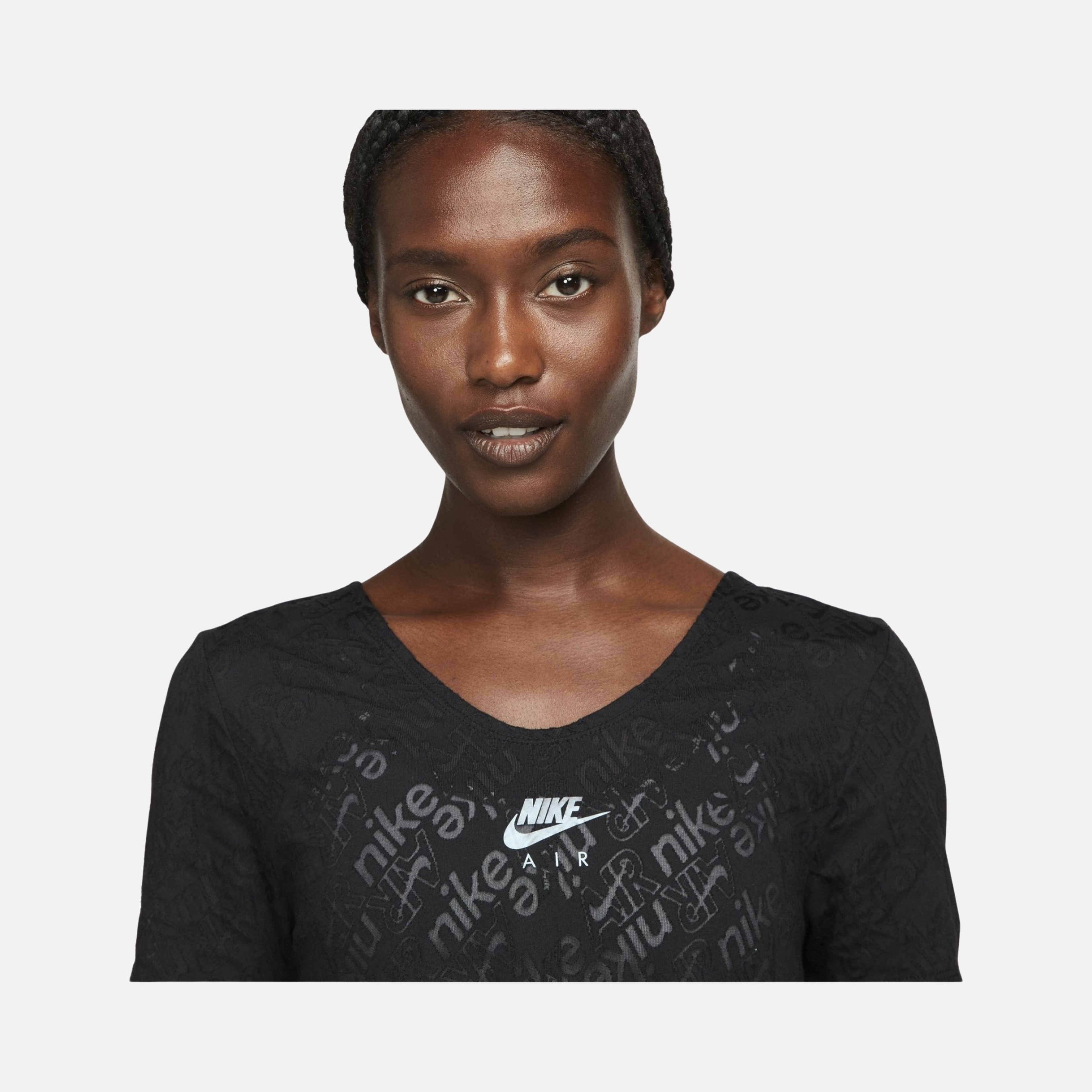 Nike Air Dri-Fit Running V-Neck Short-Sleeve Kadın Tişört