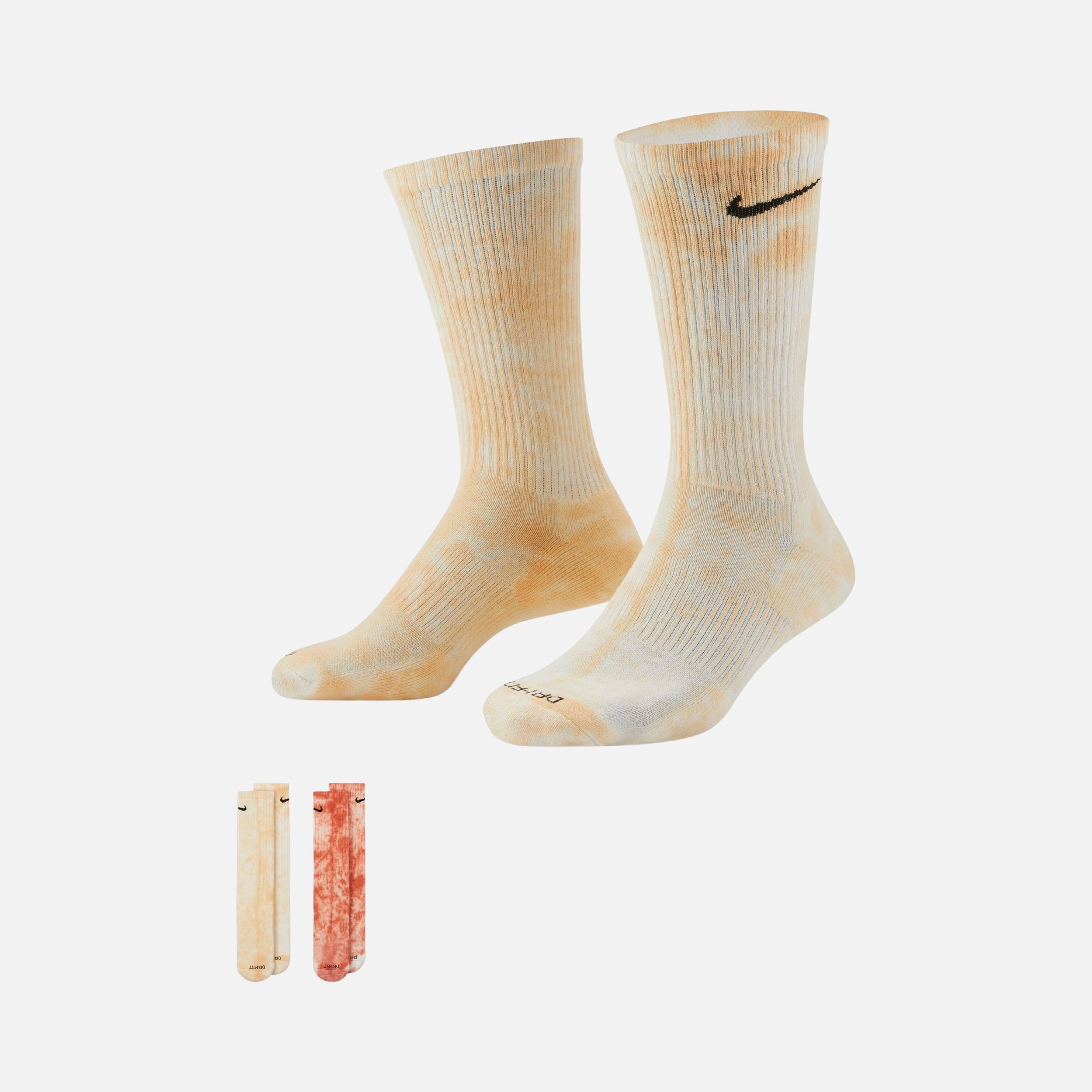 Nike Everyday Plus Cushioned Tie-Dye Crew (2 Pairs) Unisex Çorap