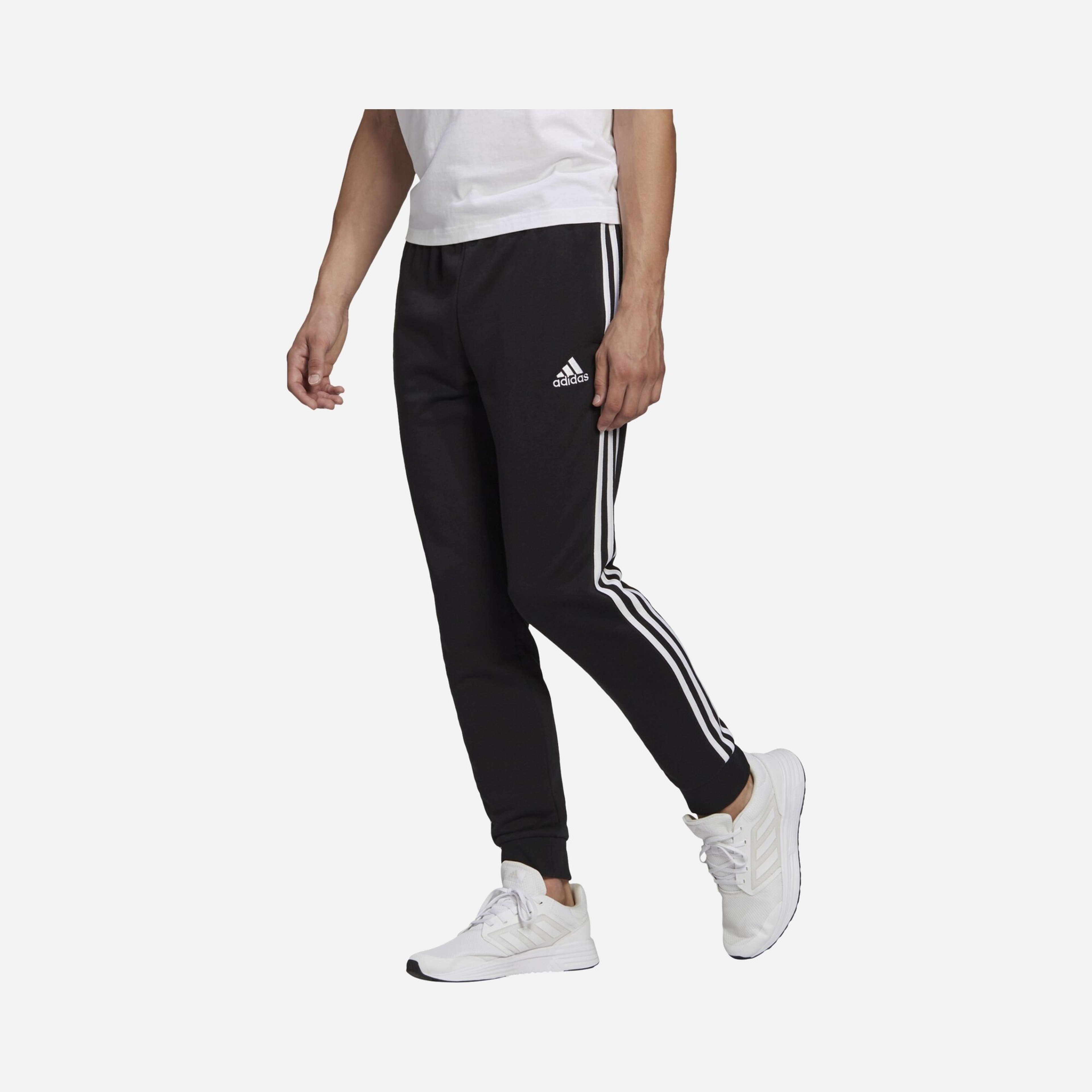 adidas Essentials French Terry Tapered Cuff 3-Stripes Erkek Eşofman Altı