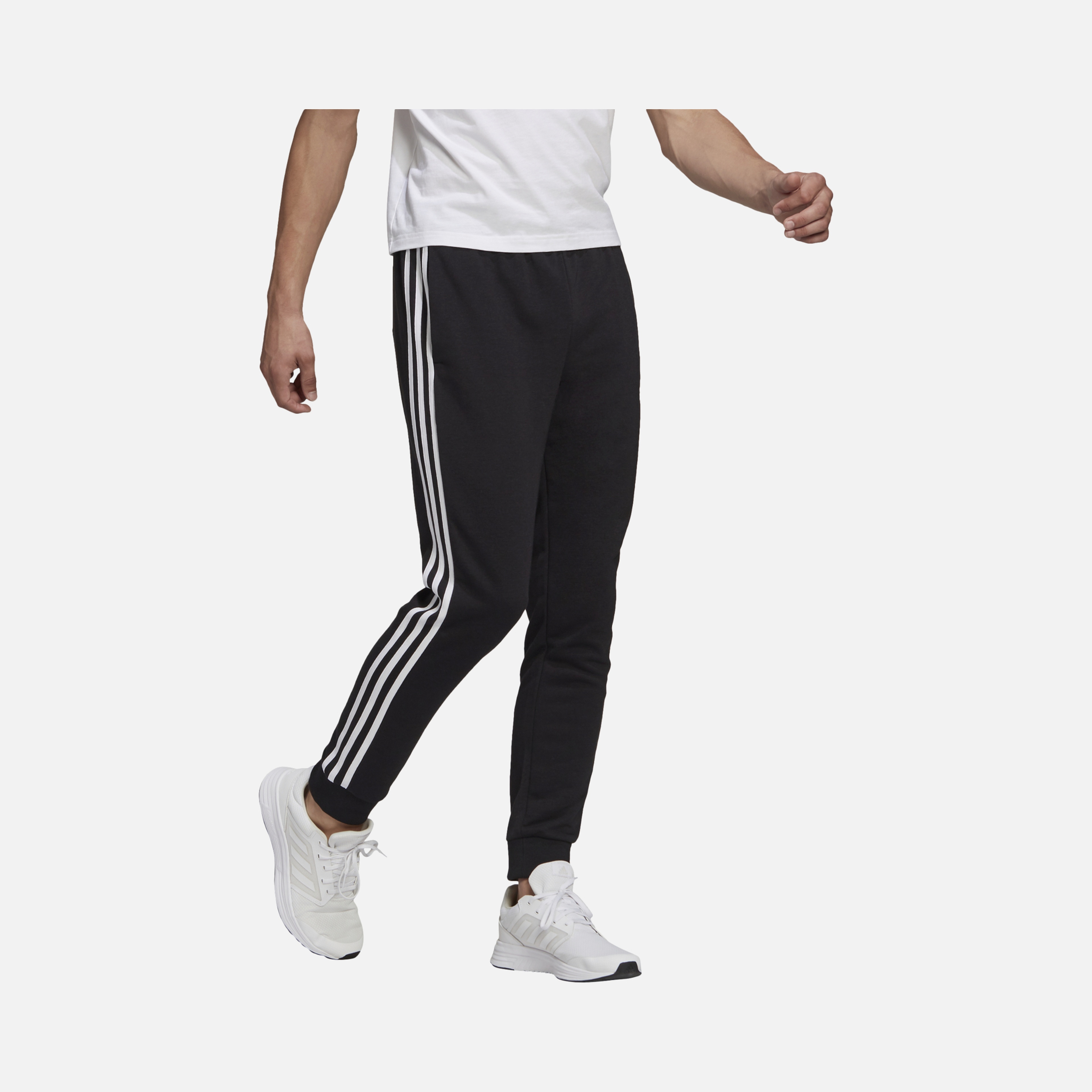 adidas Essentials French Terry Tapered Cuff 3-Stripes Erkek Eşofman Altı