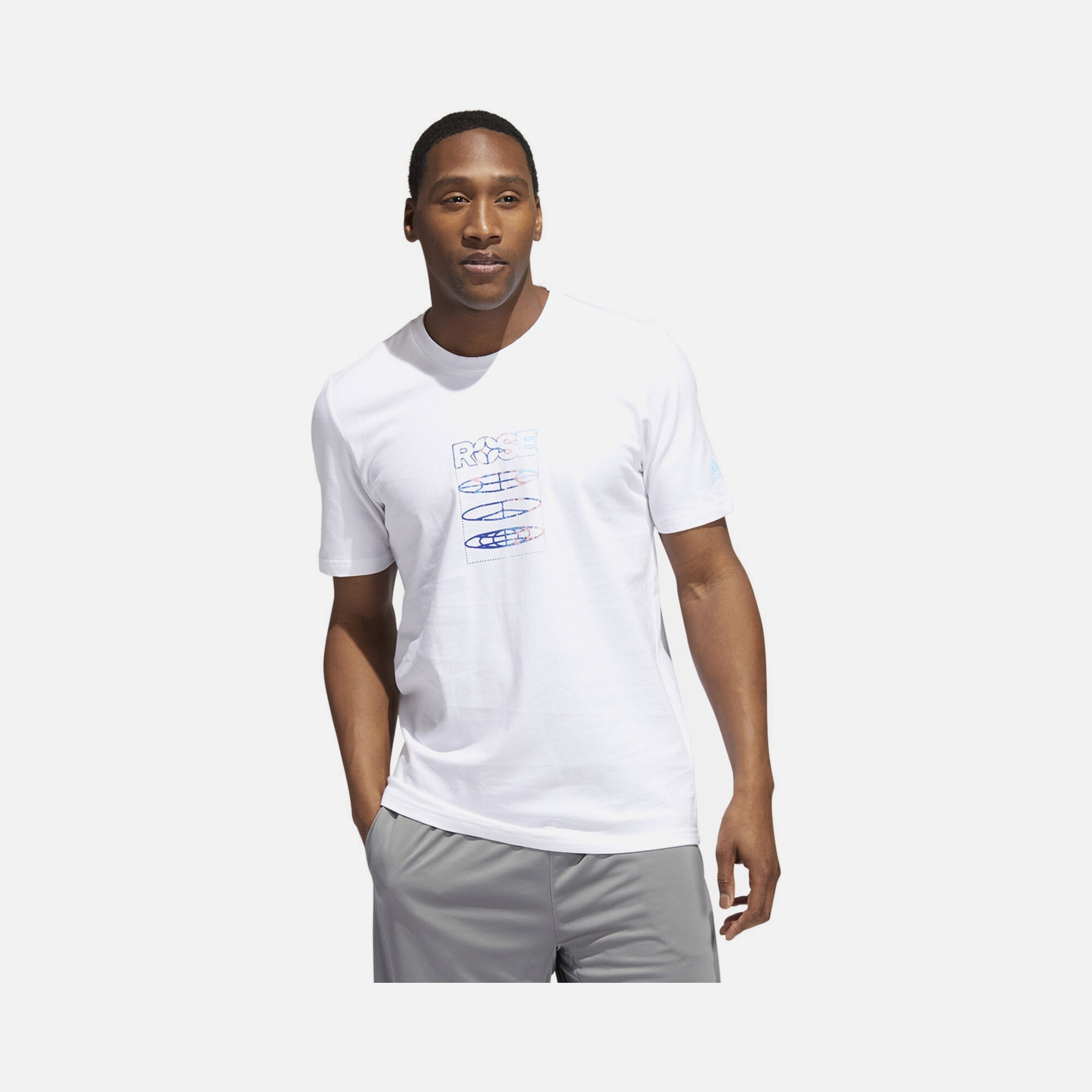 adidas Rose Basketball Short-Sleeve Erkek Tişört