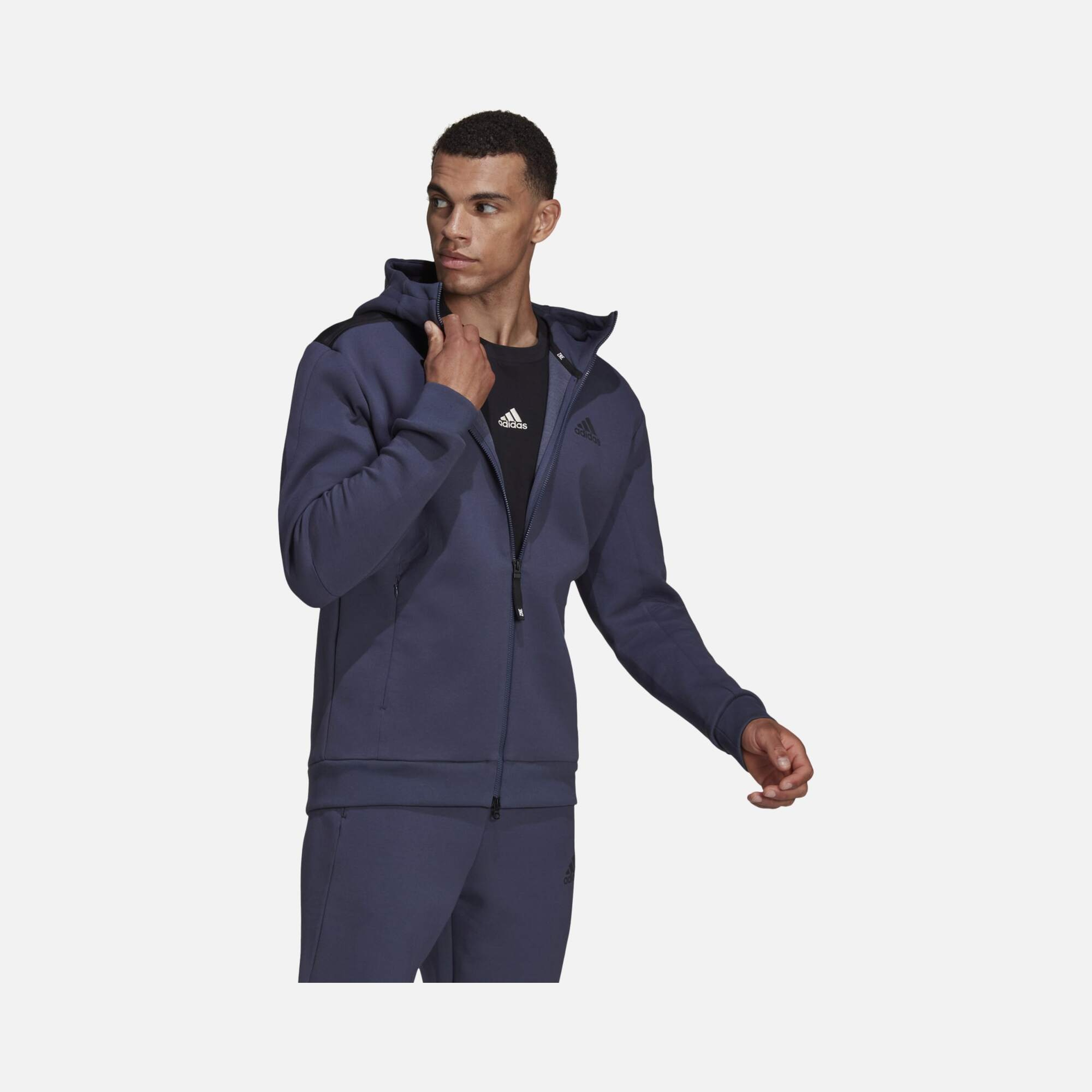 adidas Z.N.E. Sportswear Full-Zip CO Hoodie Erkek Sweatshirt