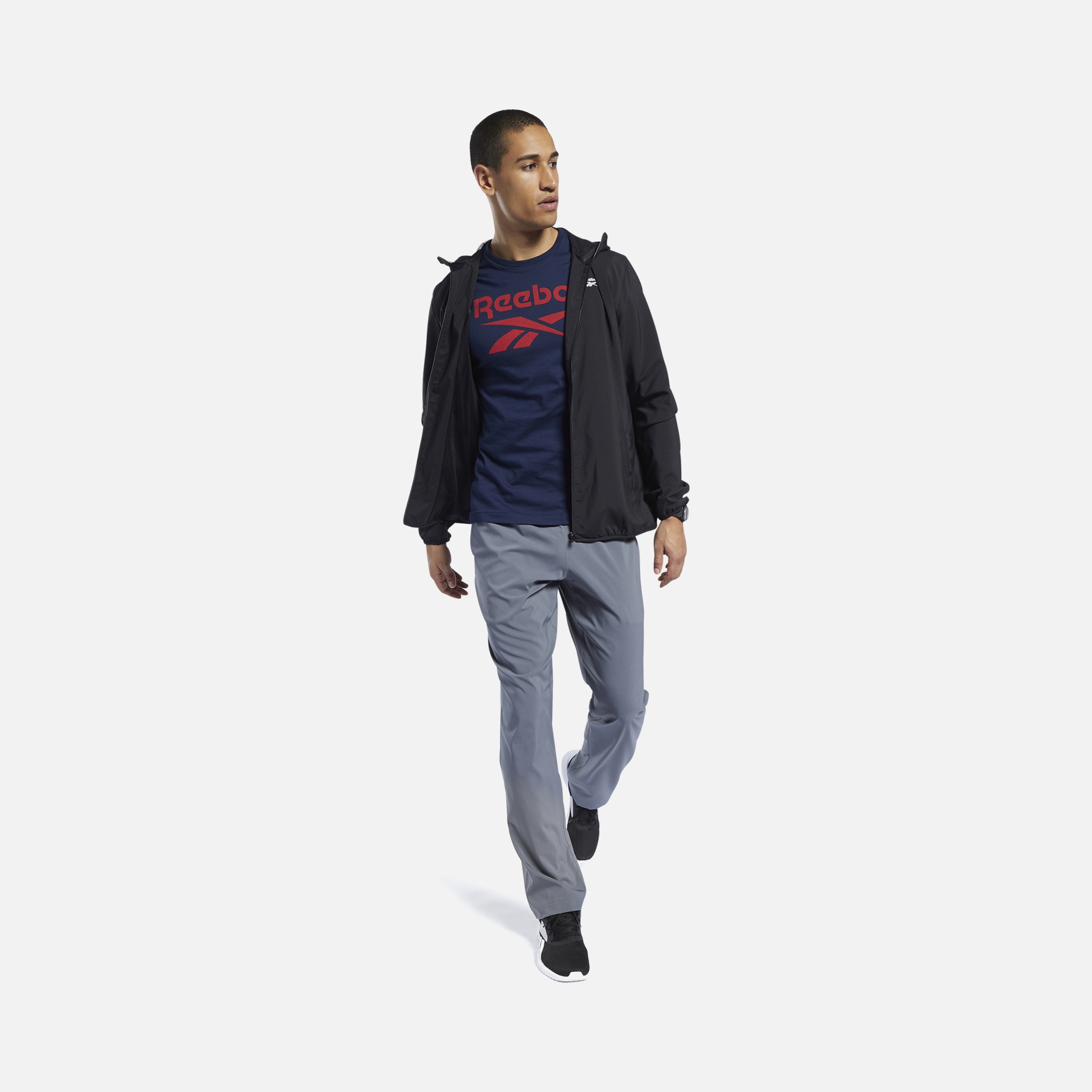 Reebok Training Essentials Woven Lined FW22 Full-Zip Hoodie Erkek Ceket