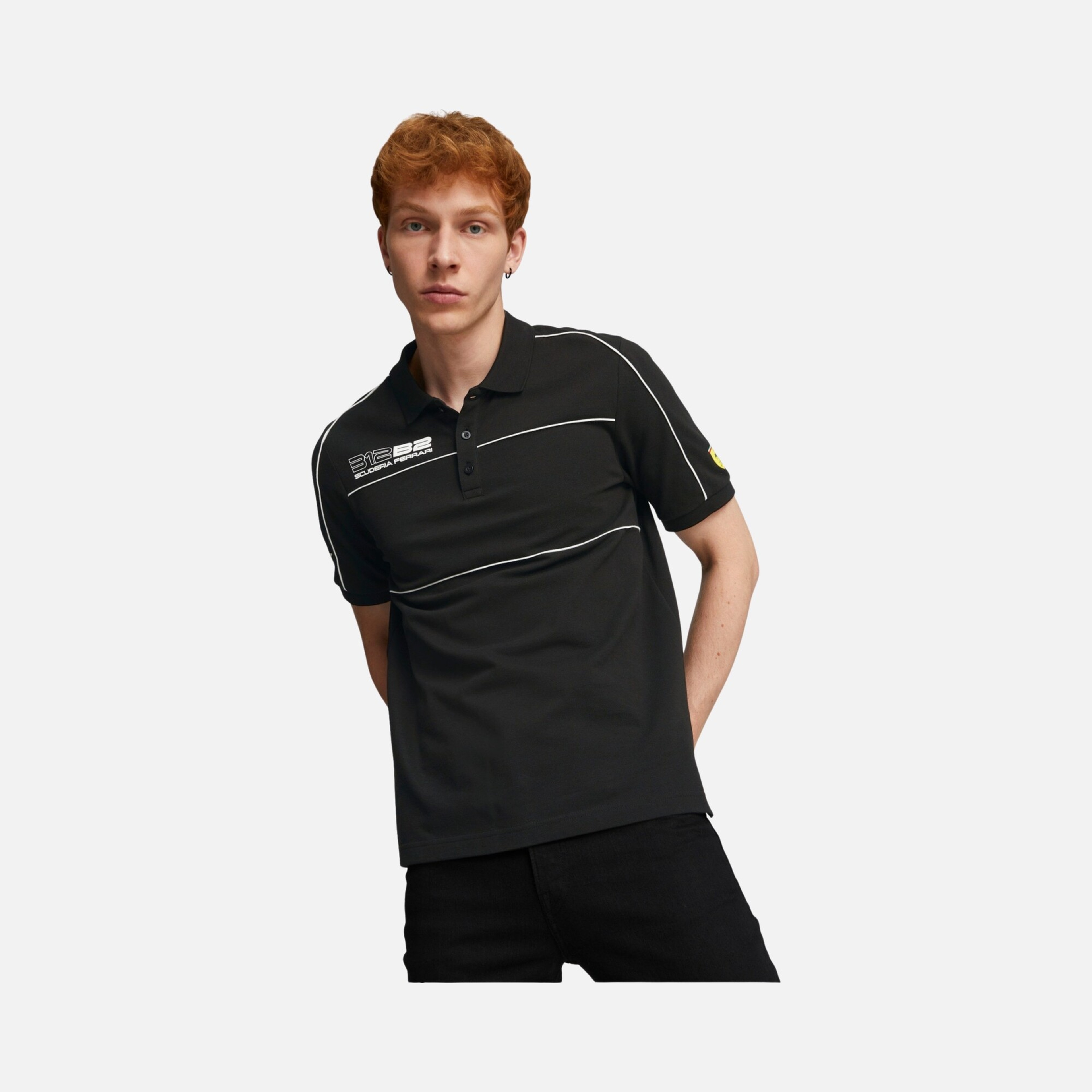 Puma Scuderia Ferrari Race Polo Short-Sleeve Erkek Tişört
