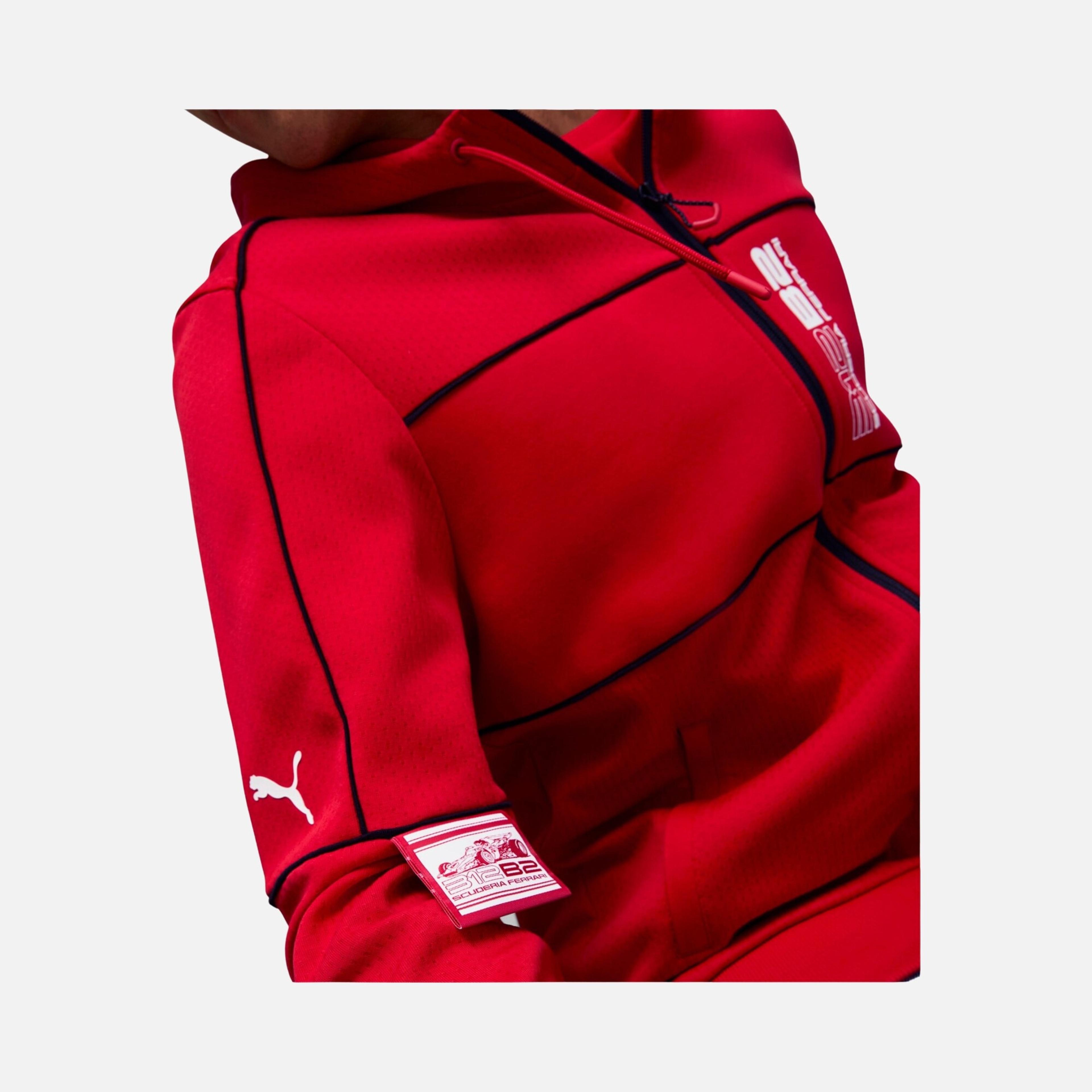 Puma Scuderia Ferrari Race Full-Zip Hooded Erkek Sweatshirt