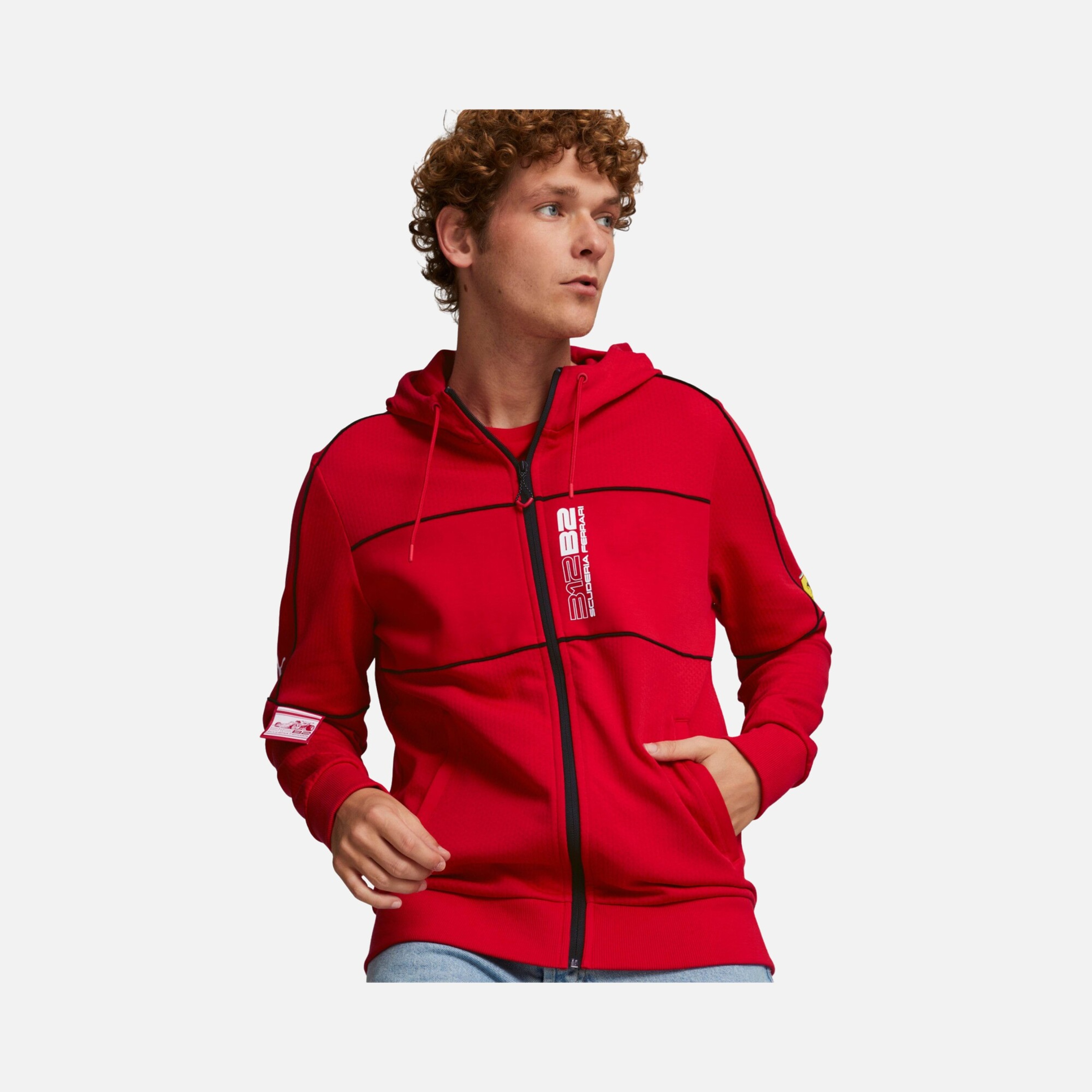 Puma Scuderia Ferrari Race Full-Zip Hooded Erkek Sweatshirt
