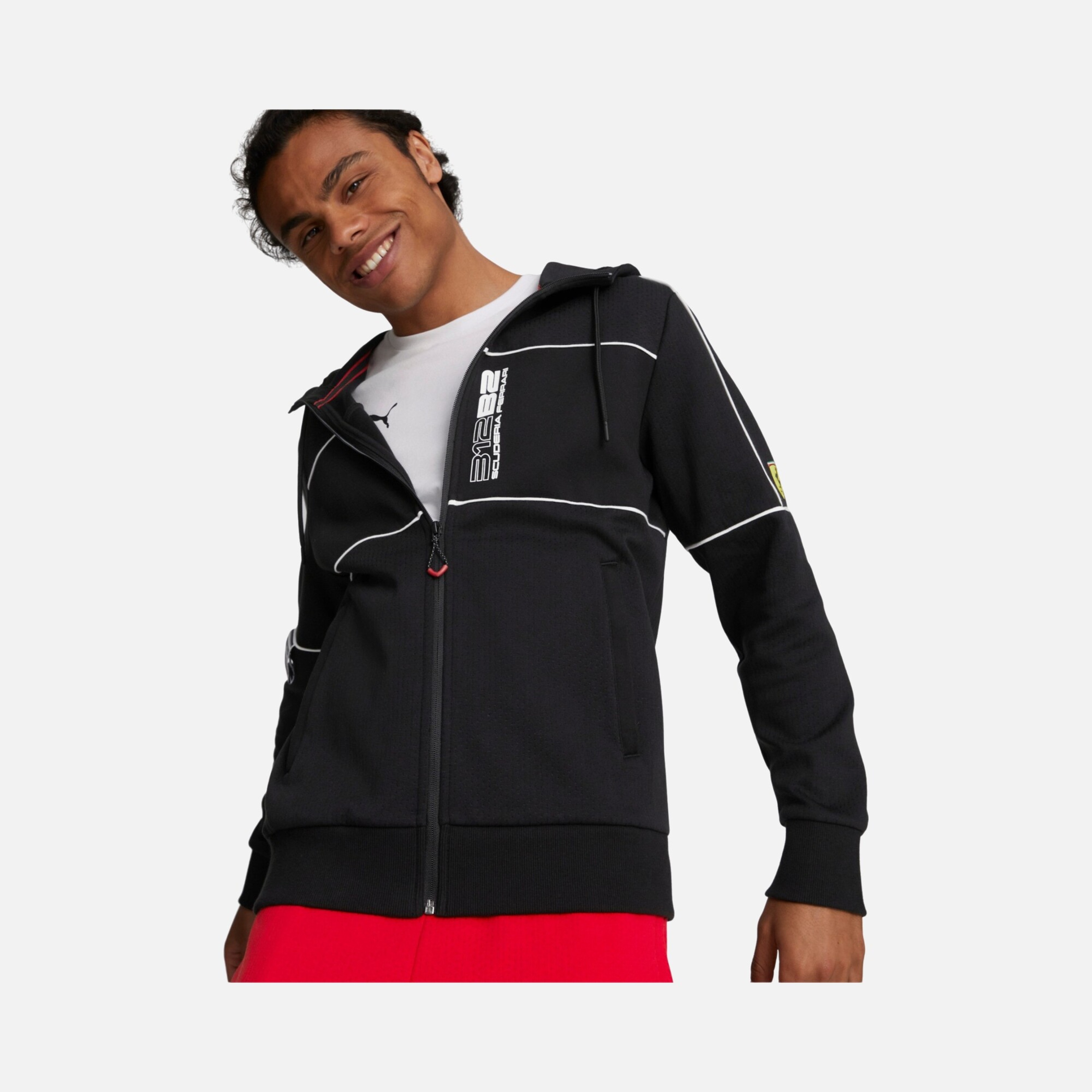 Puma Scuderia Ferrari Race Full-Zip Hooded Erkek Sweatshirt