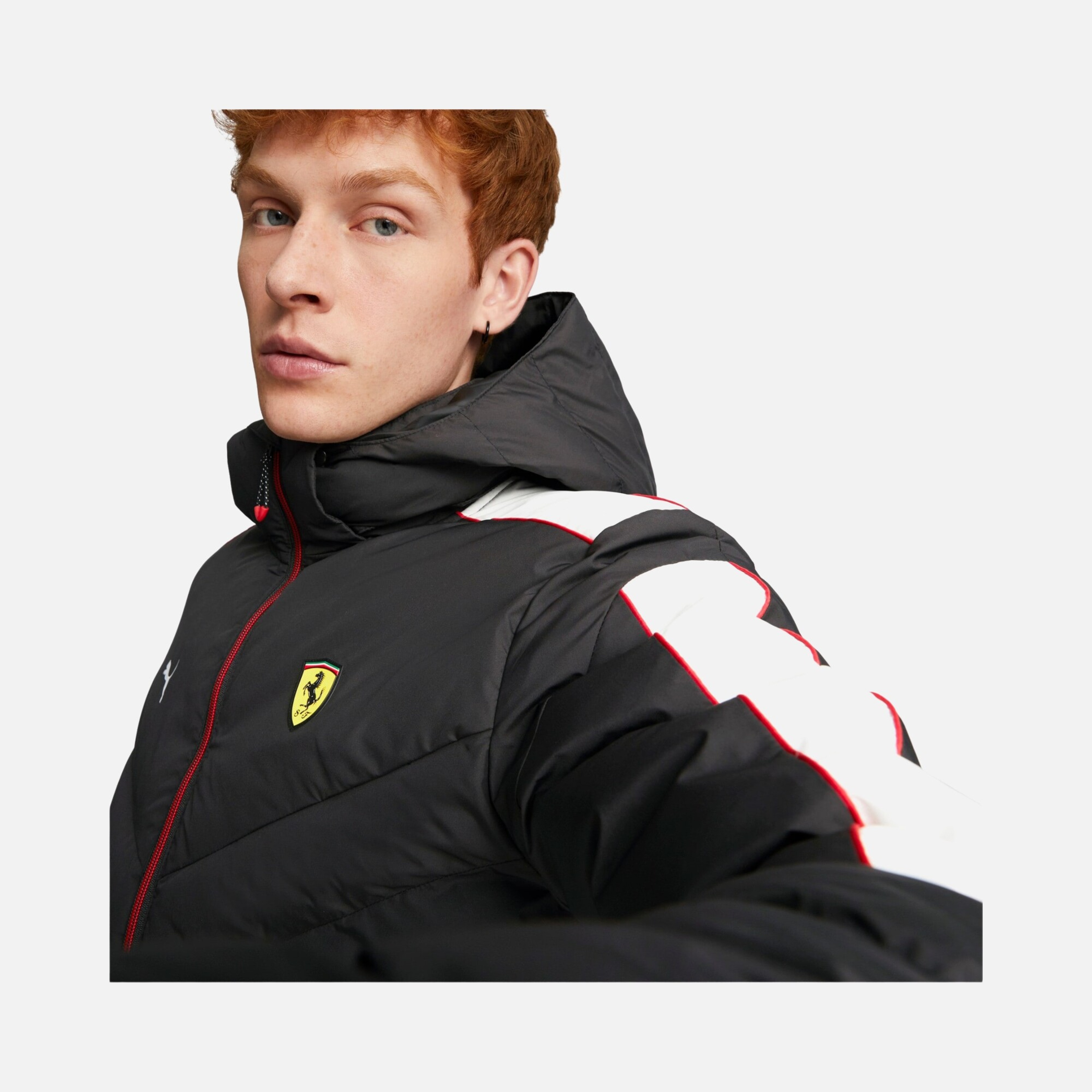 Puma Scuderia Ferrari Race MT7 Ecolite Down Full-Zip Hoodie Erkek Mont