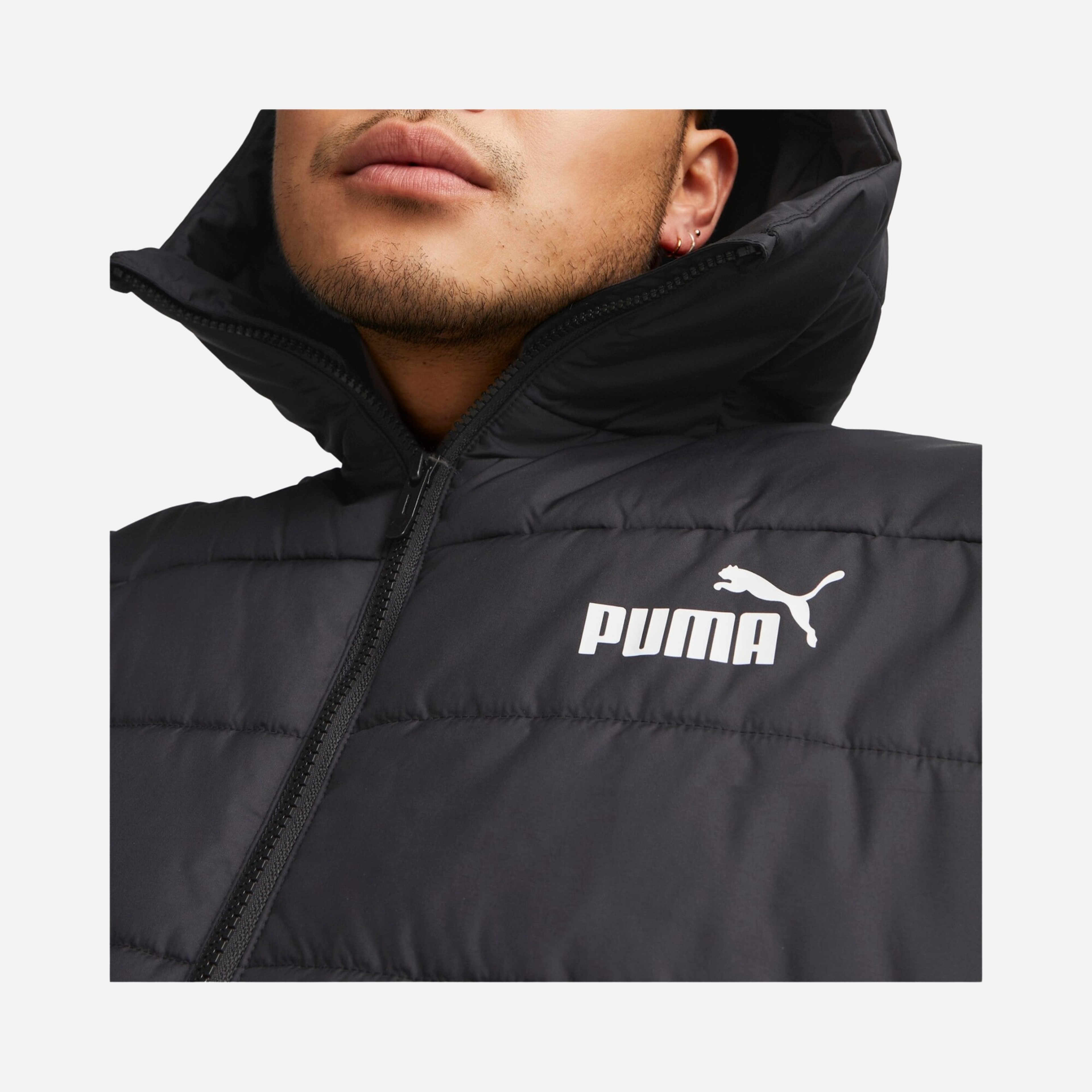 Puma Sportswear Essentials Full-Zip Hoodie Erkek Mont
