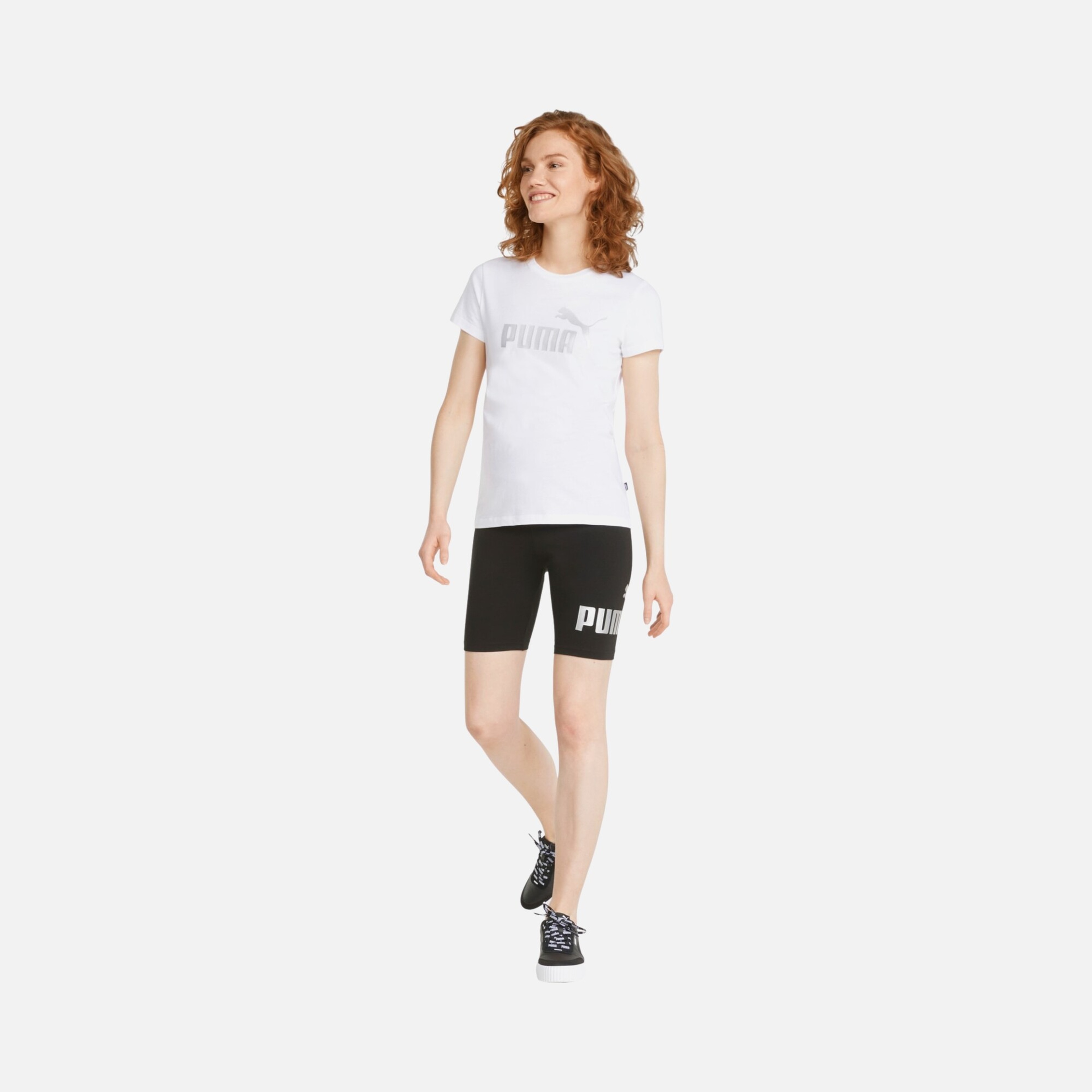 Puma Sportswear Essentials Logo Short-Sleeve Kadın Tişört